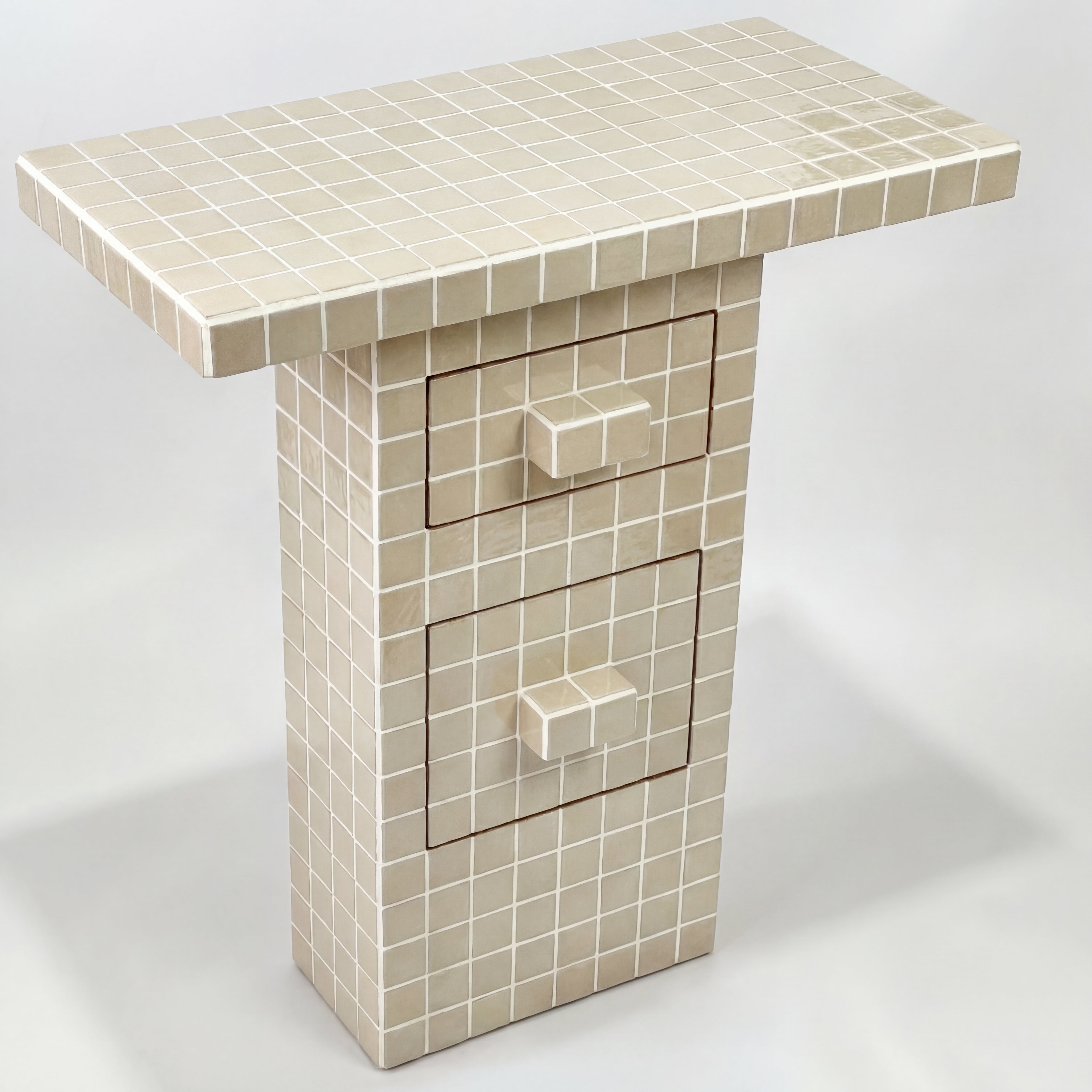 Console Dresser with Shelves