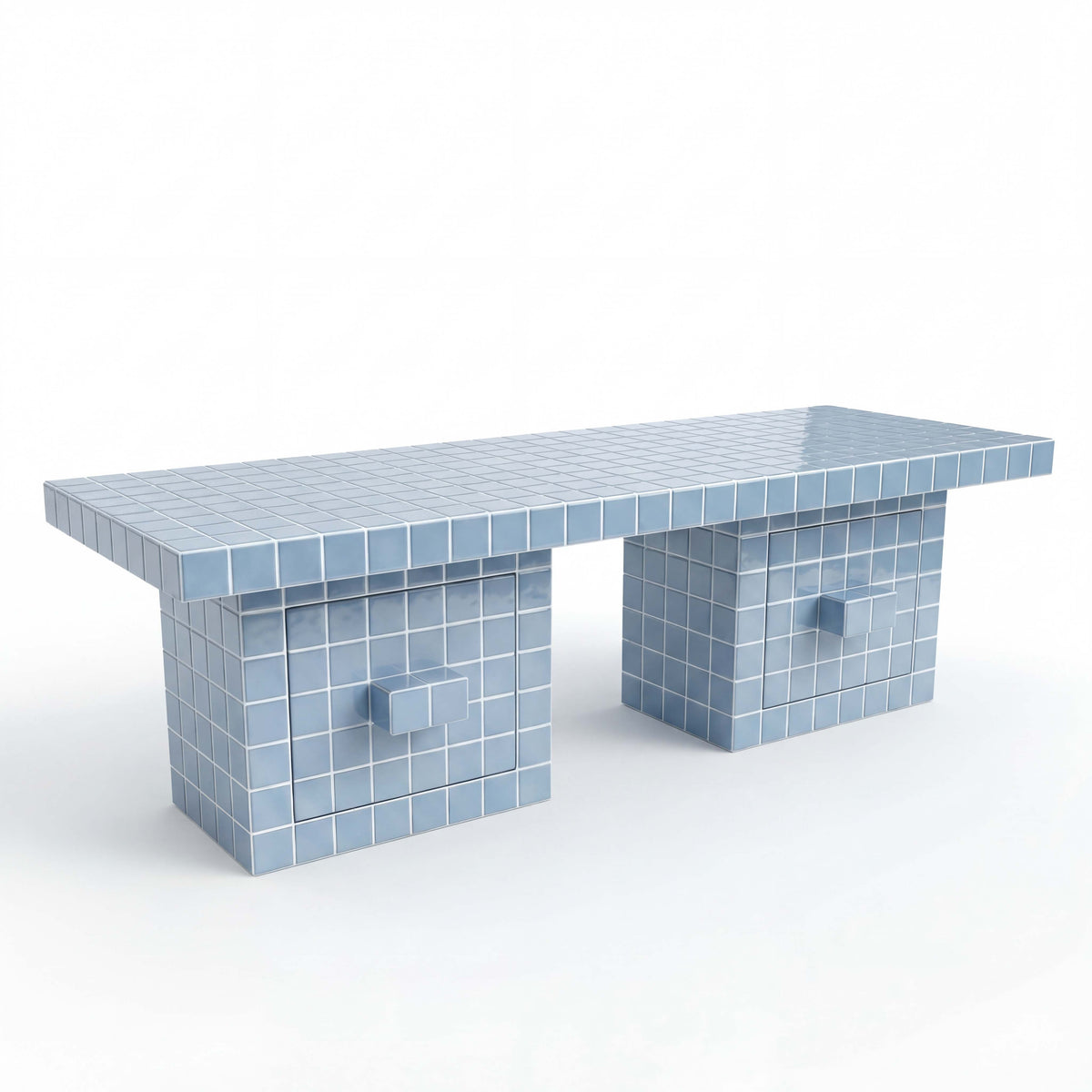 Bloc 2 Drawer TV Console