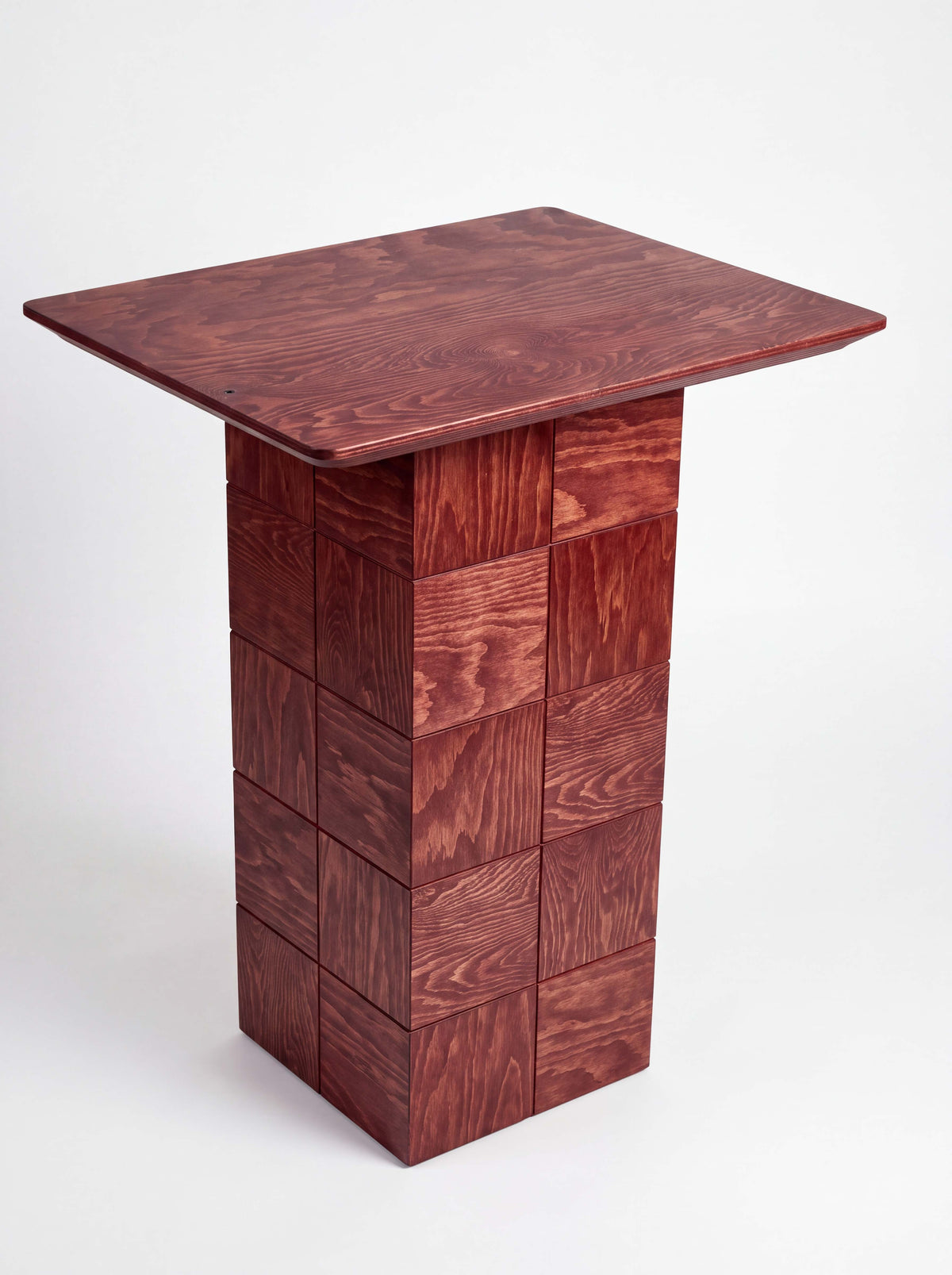 Tetra Modern End Table for Living Room | Grid Design