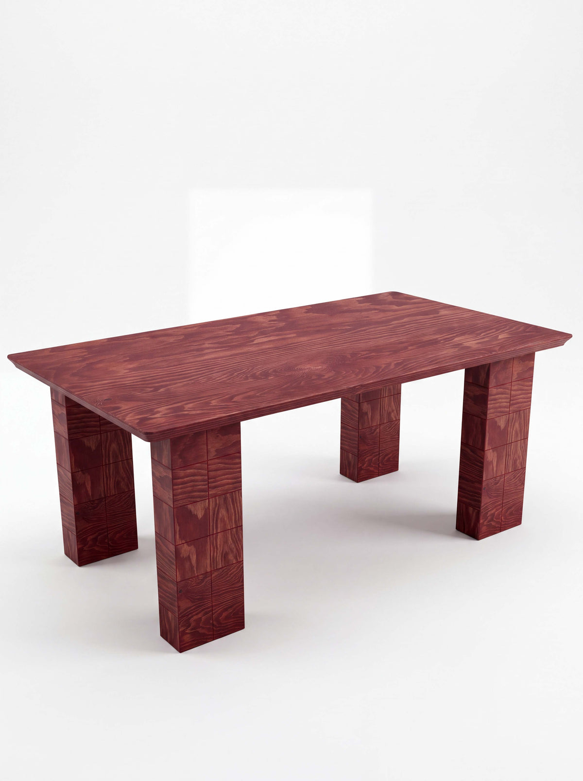 Tetra Modern Outdoor Wood Dining Table | Grid Design
