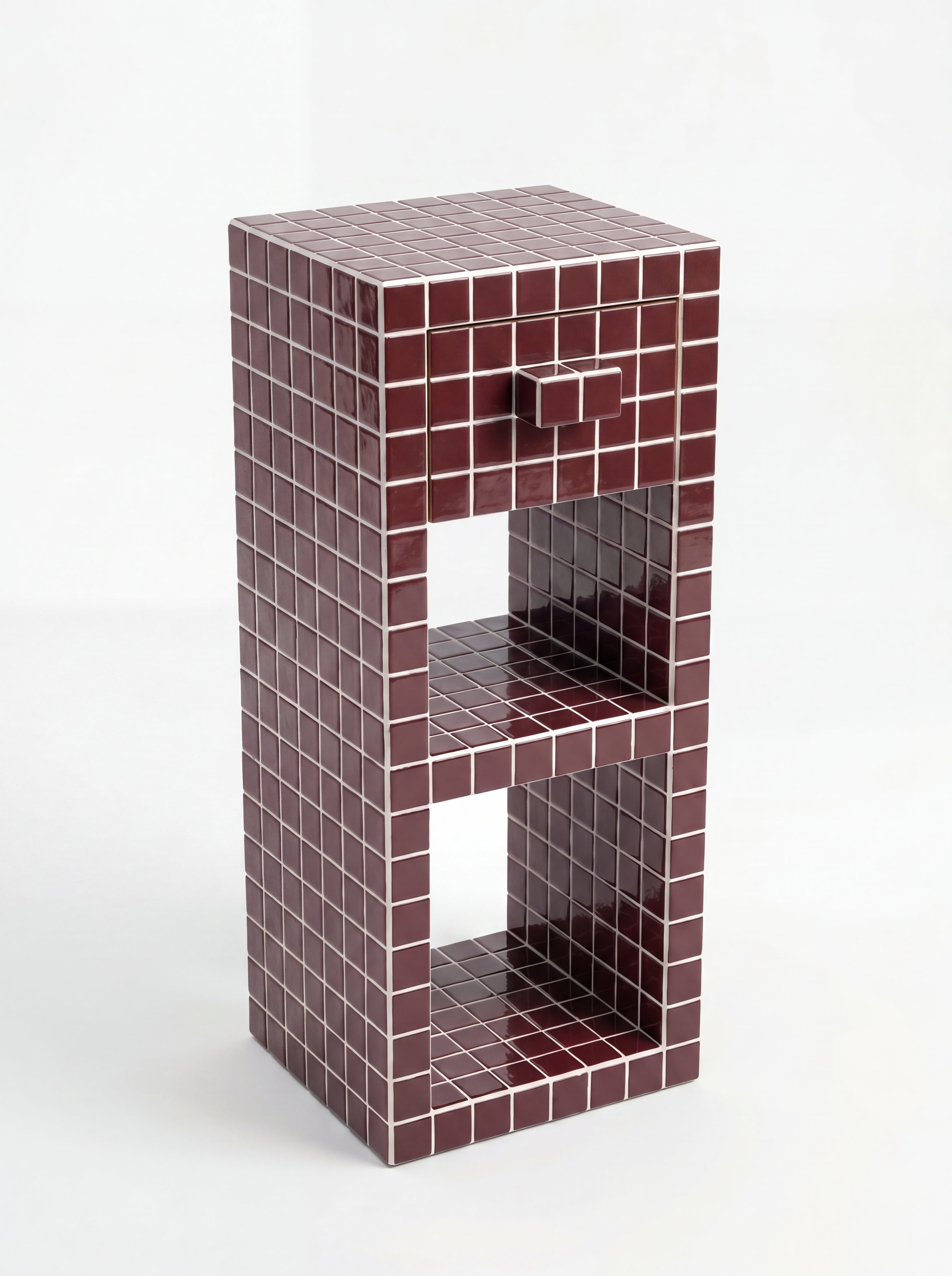 Tiled Bookshelf with Drawer, Buky