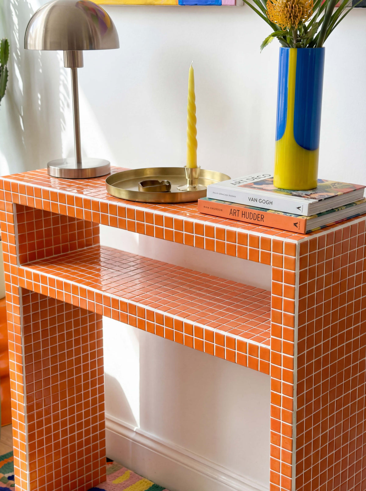 Console Table with Shelf
