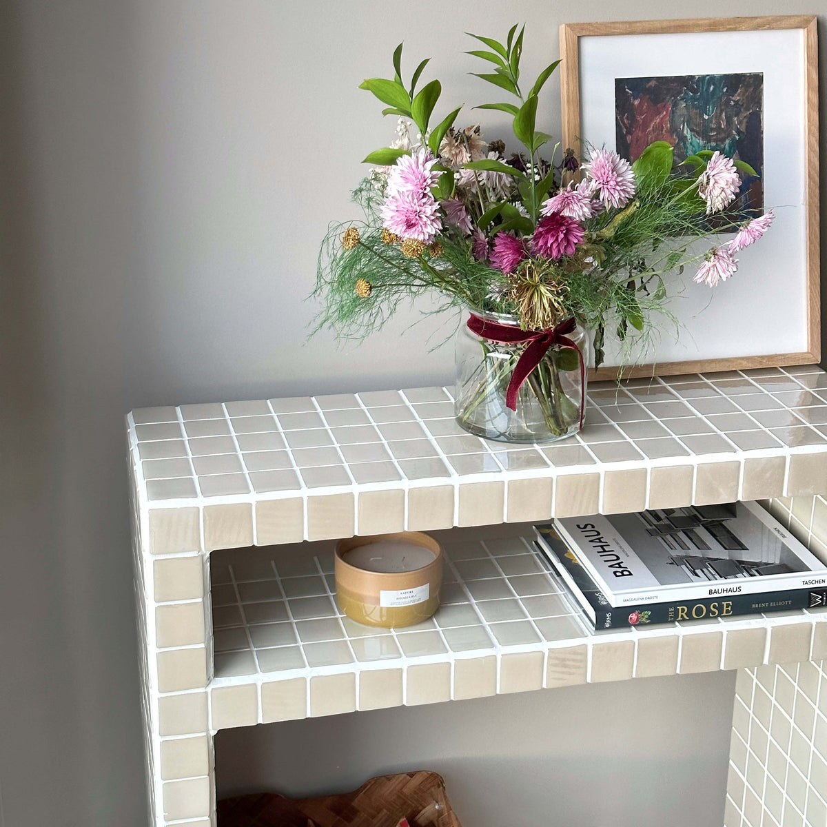 Console Table with Shelf