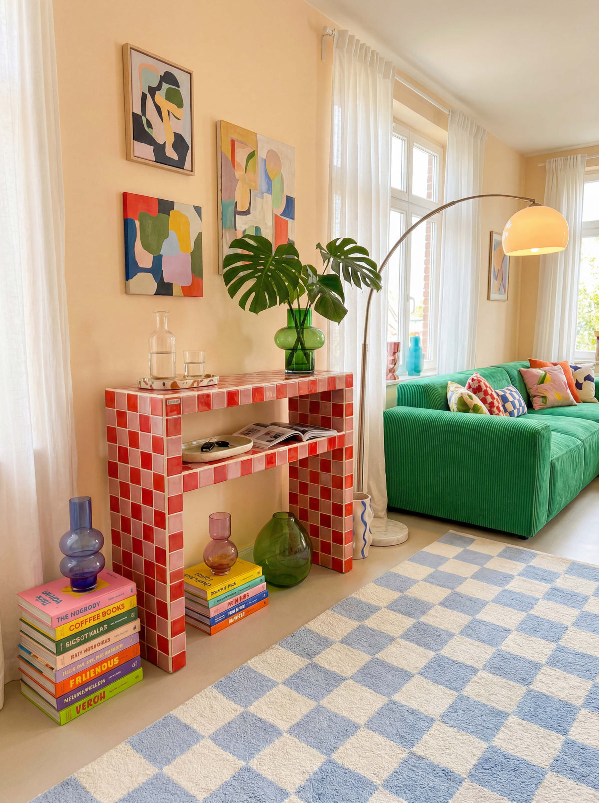 Console Table with Shelf