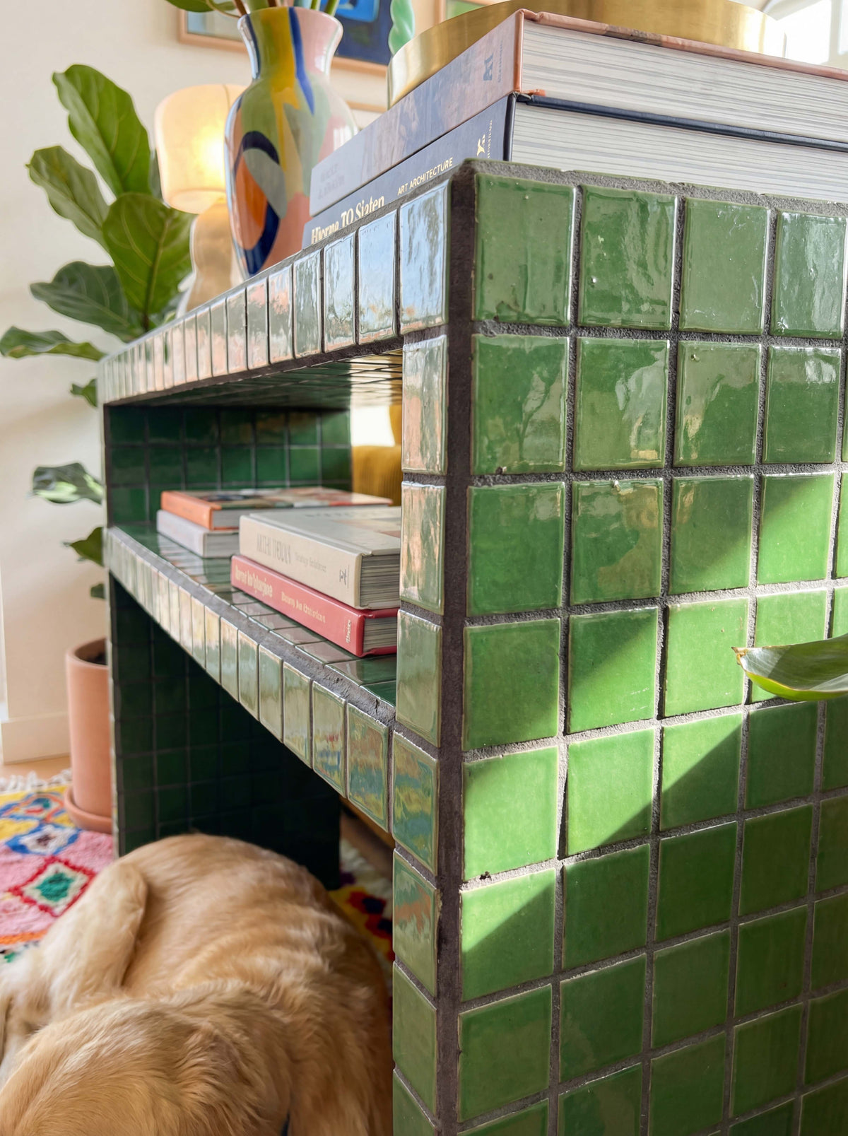 Console Table with Shelf