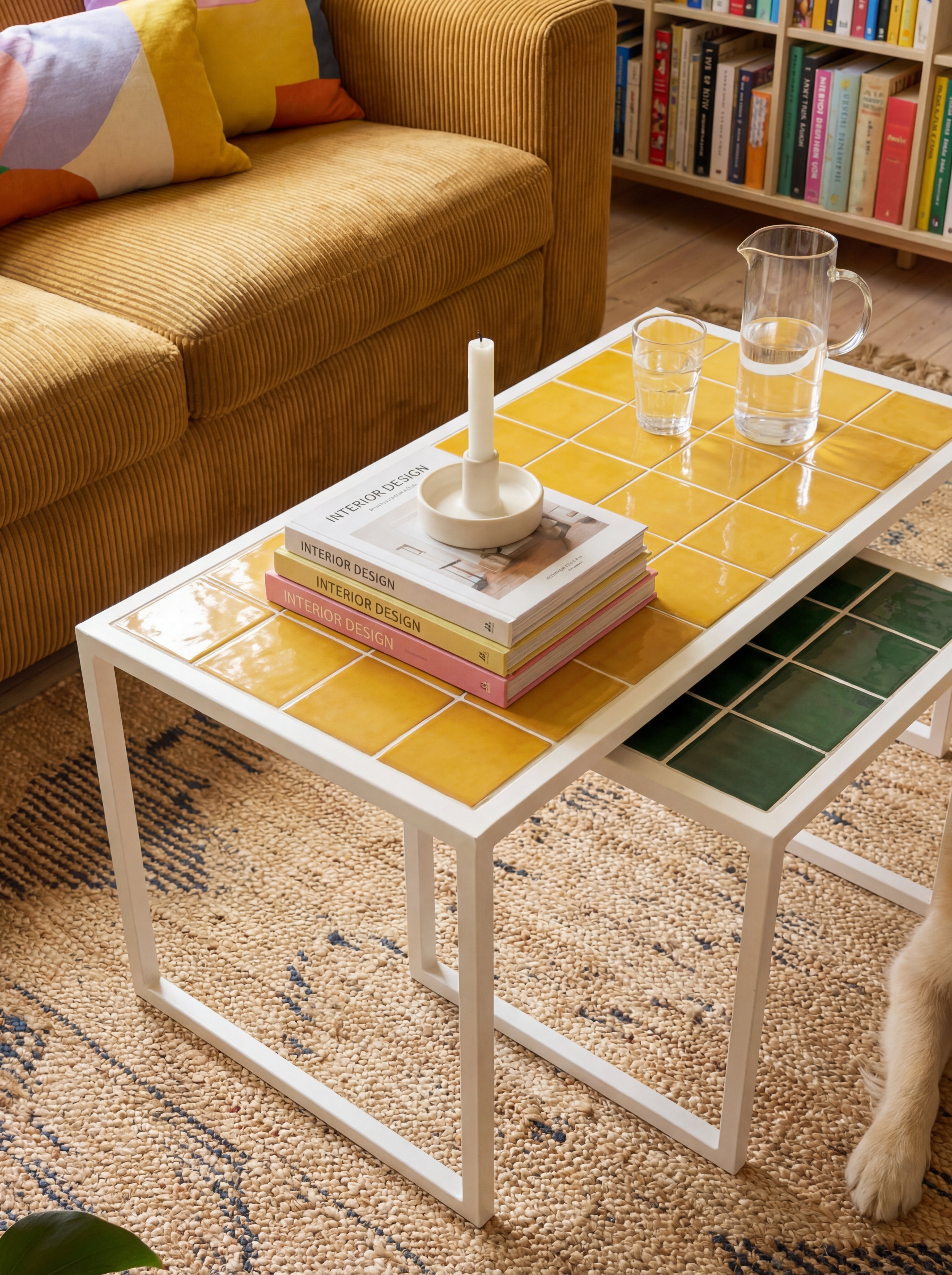 Retro-Mid Twin 2-Seat Coffee Table