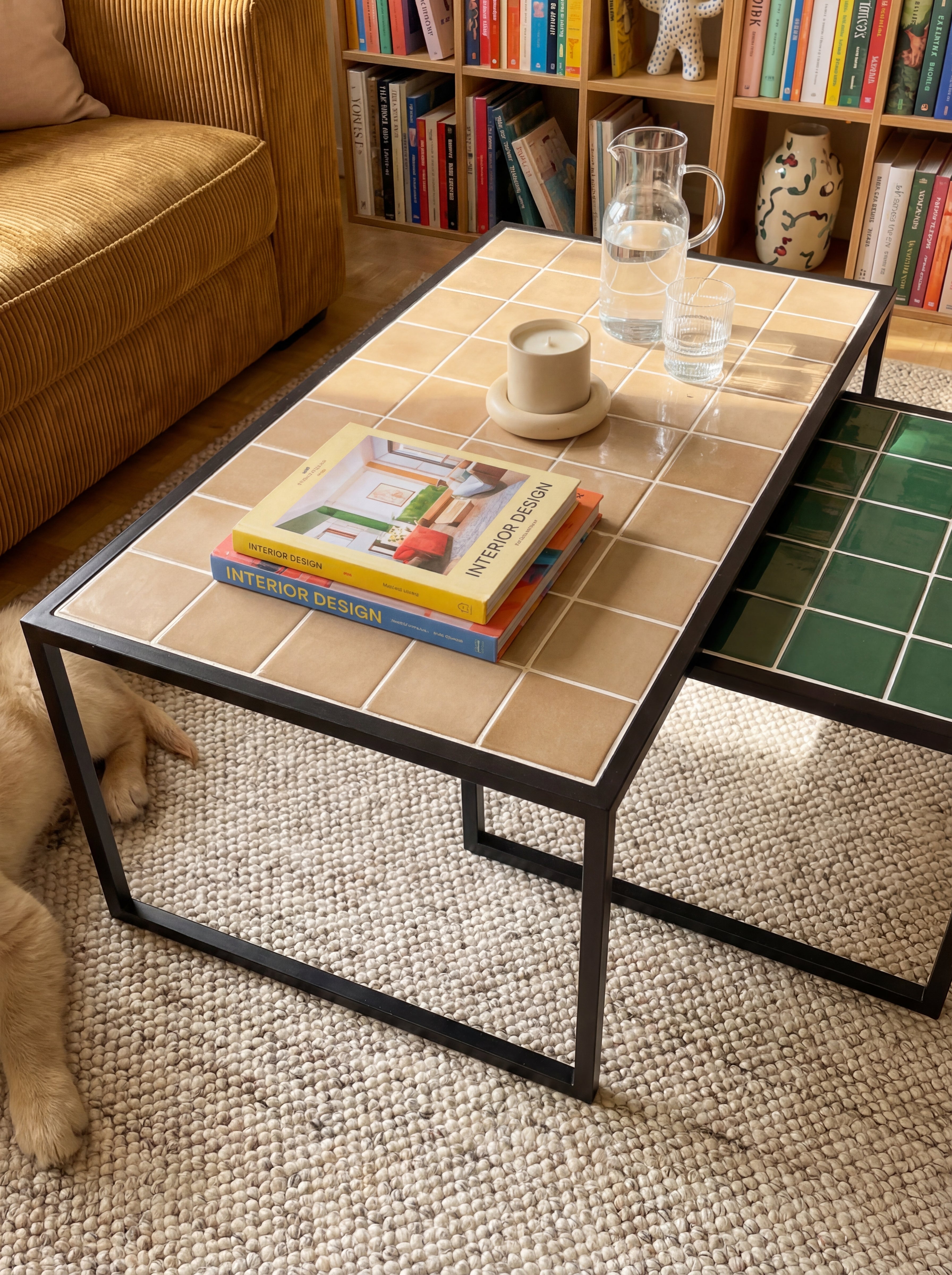 Retro-Mid Twin 2-Seat Coffee Table