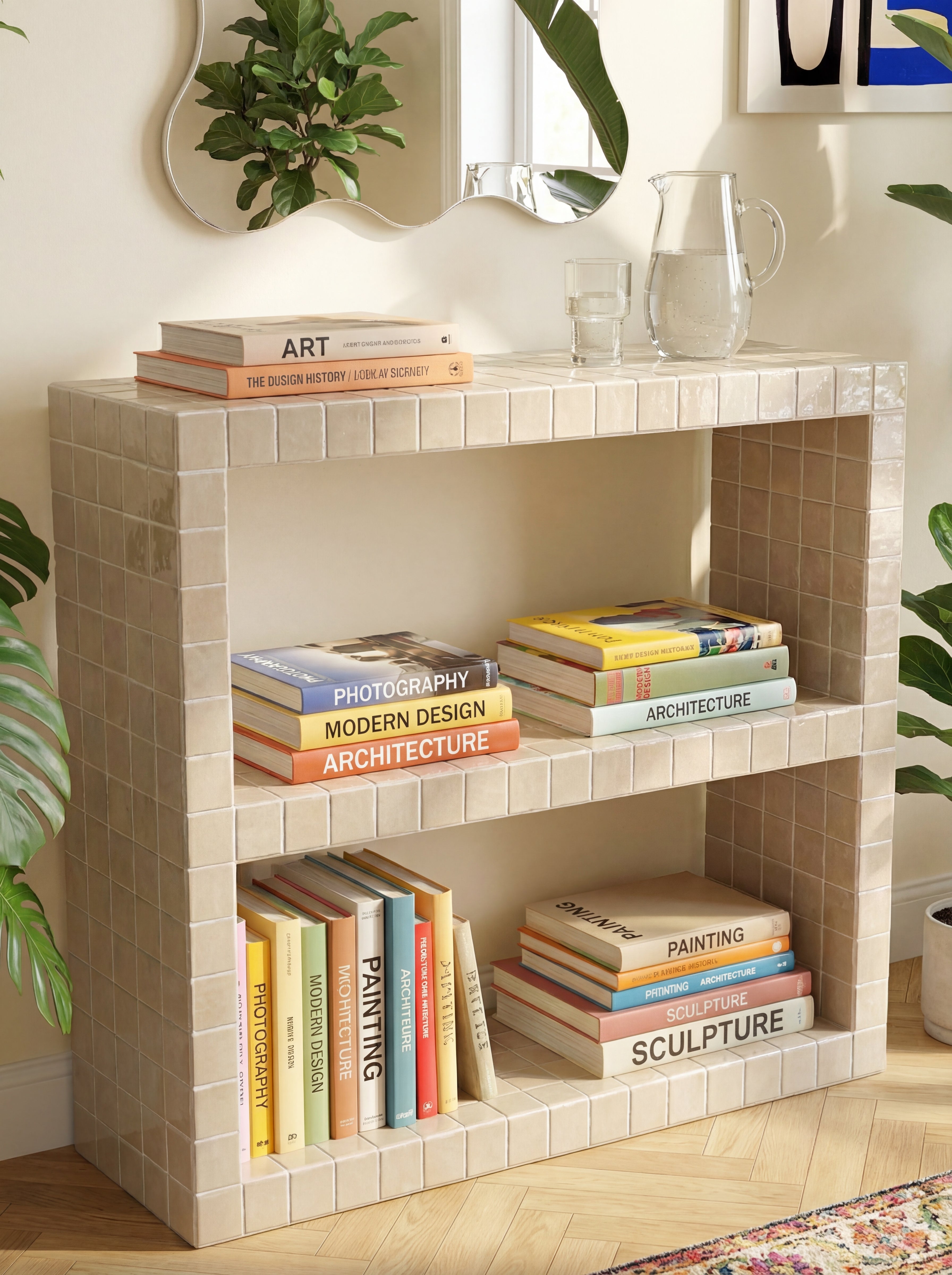 Console 2-Compartment Bookcase