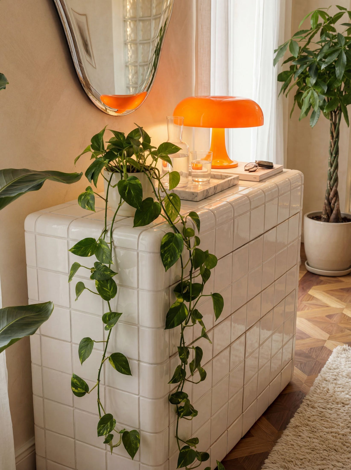 Mellow Dresser in Ivory | Grid Design