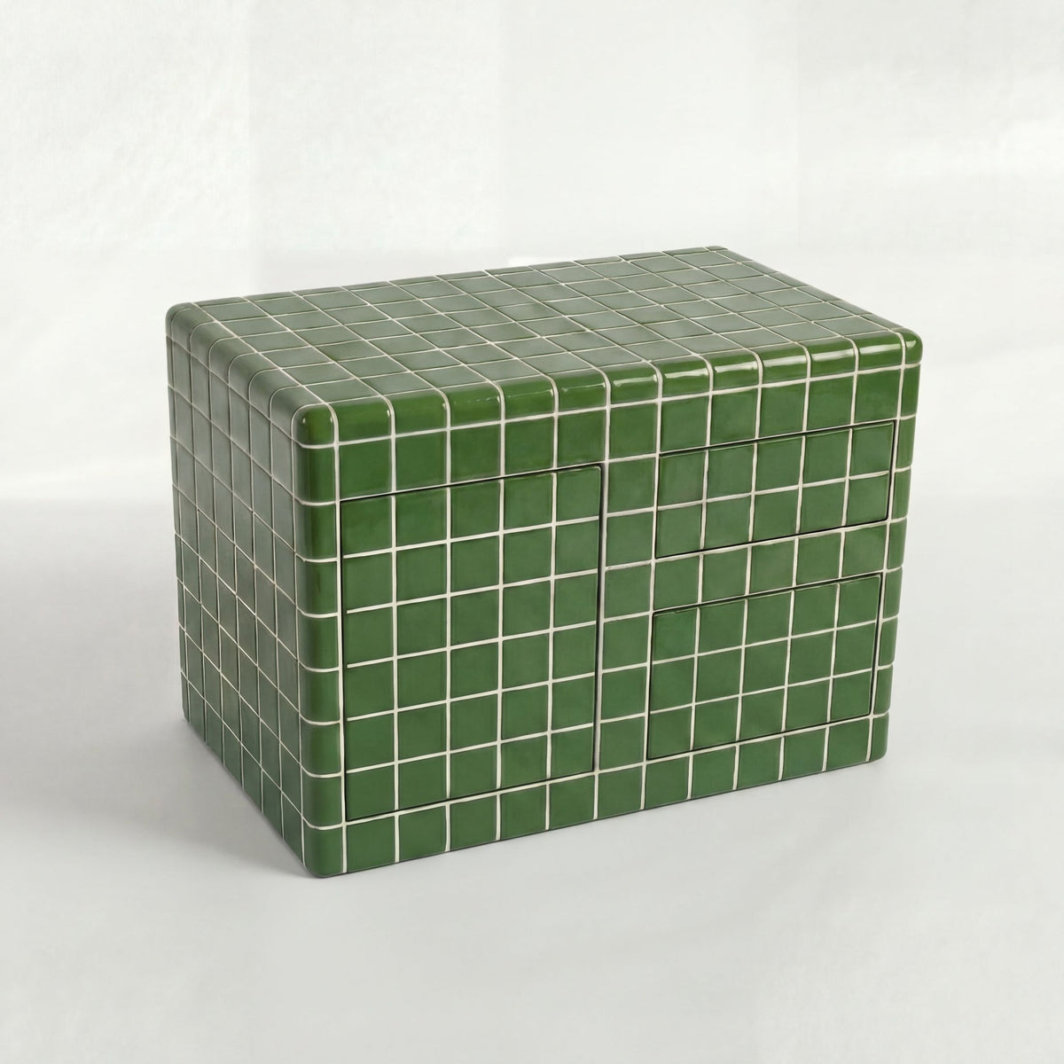Mellow Kitchen Island in Emerald Green | Grid Design