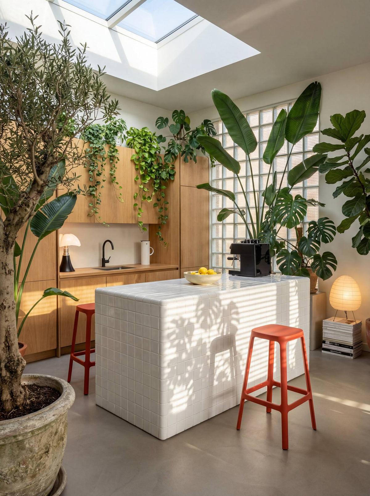 Mellow Kitchen Island in Ivory | Grid Design