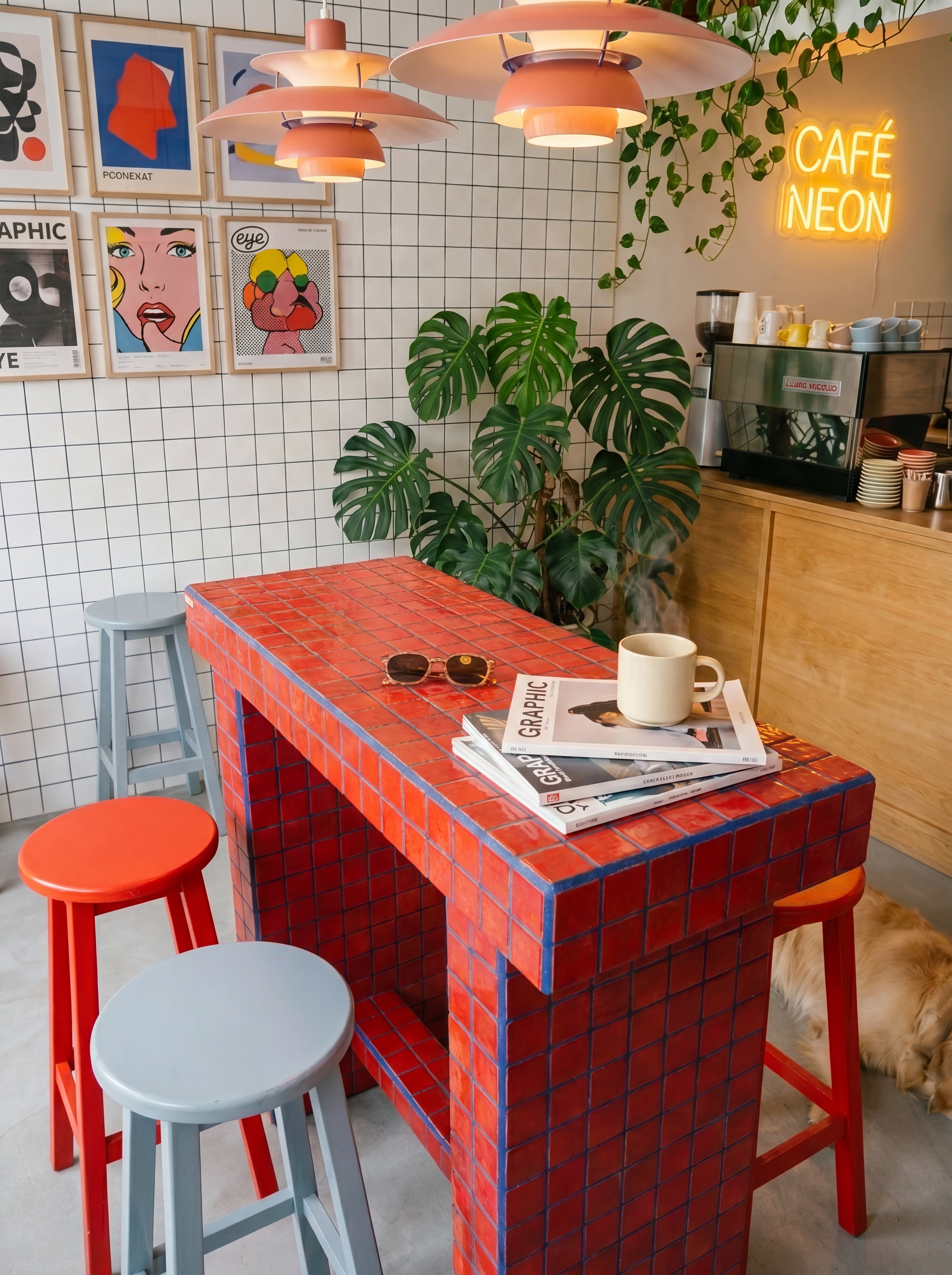 Tiled Bar Table, Bloc