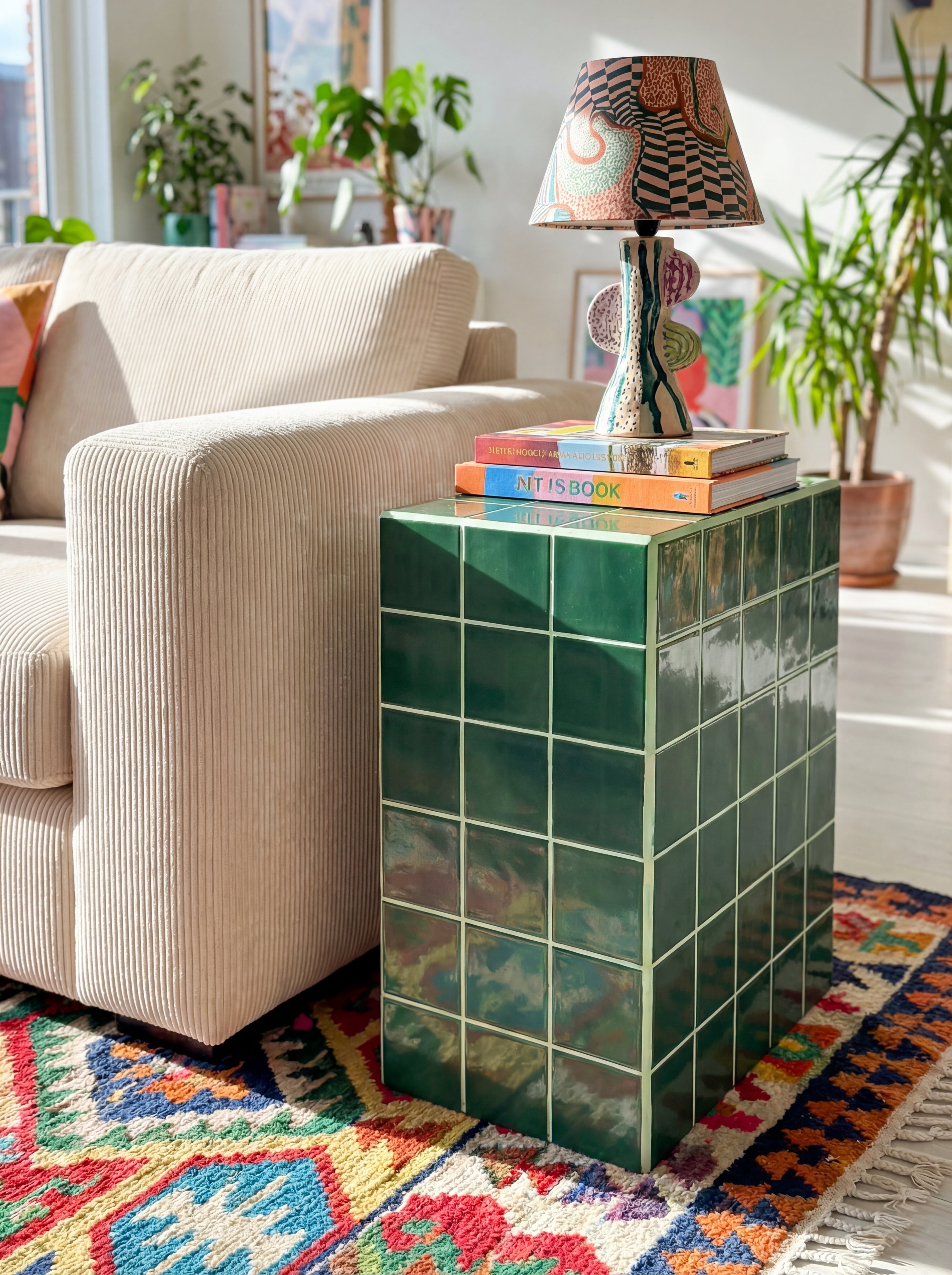 Pedestal Side Table