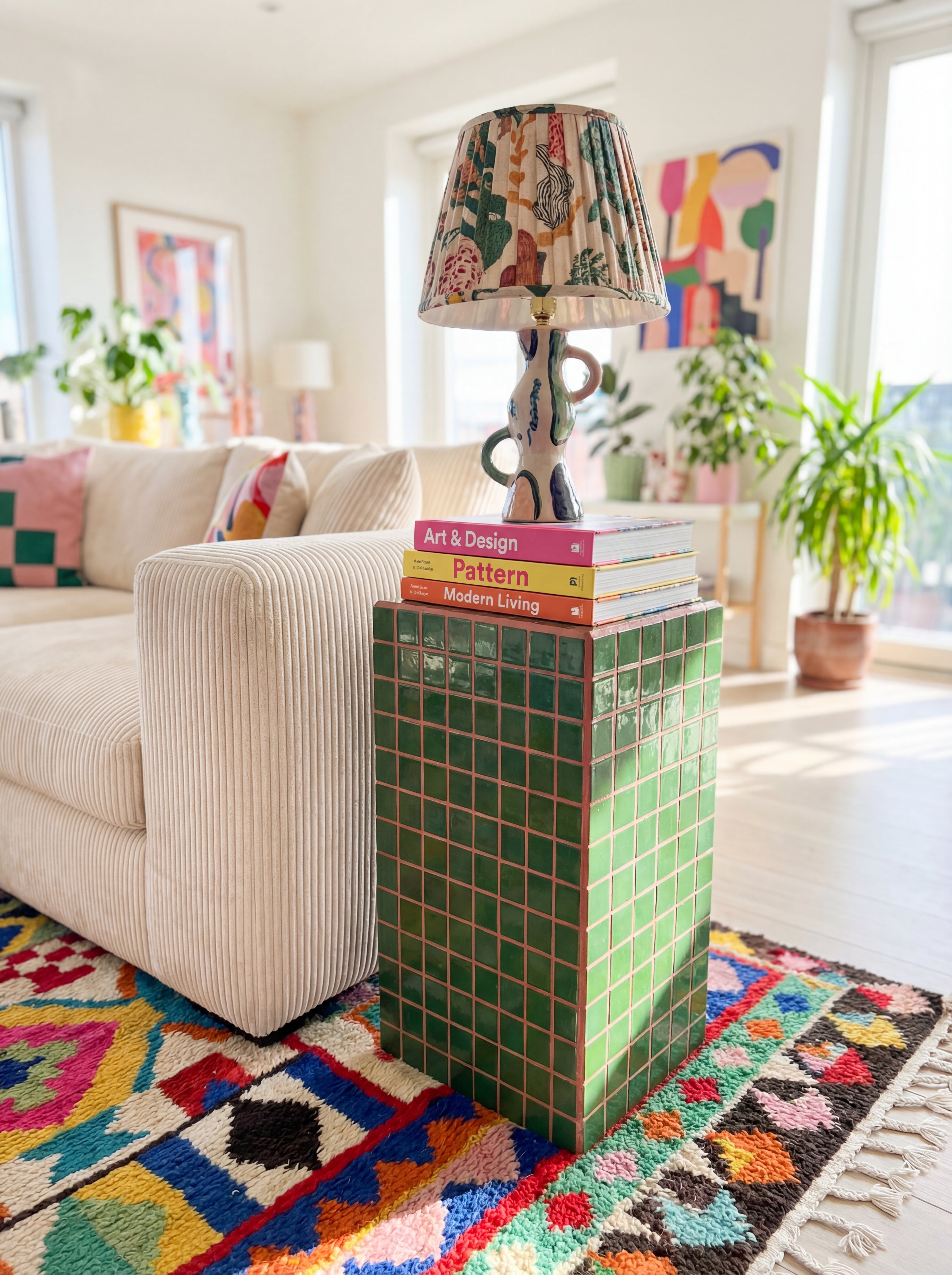 Pedestal Side Table