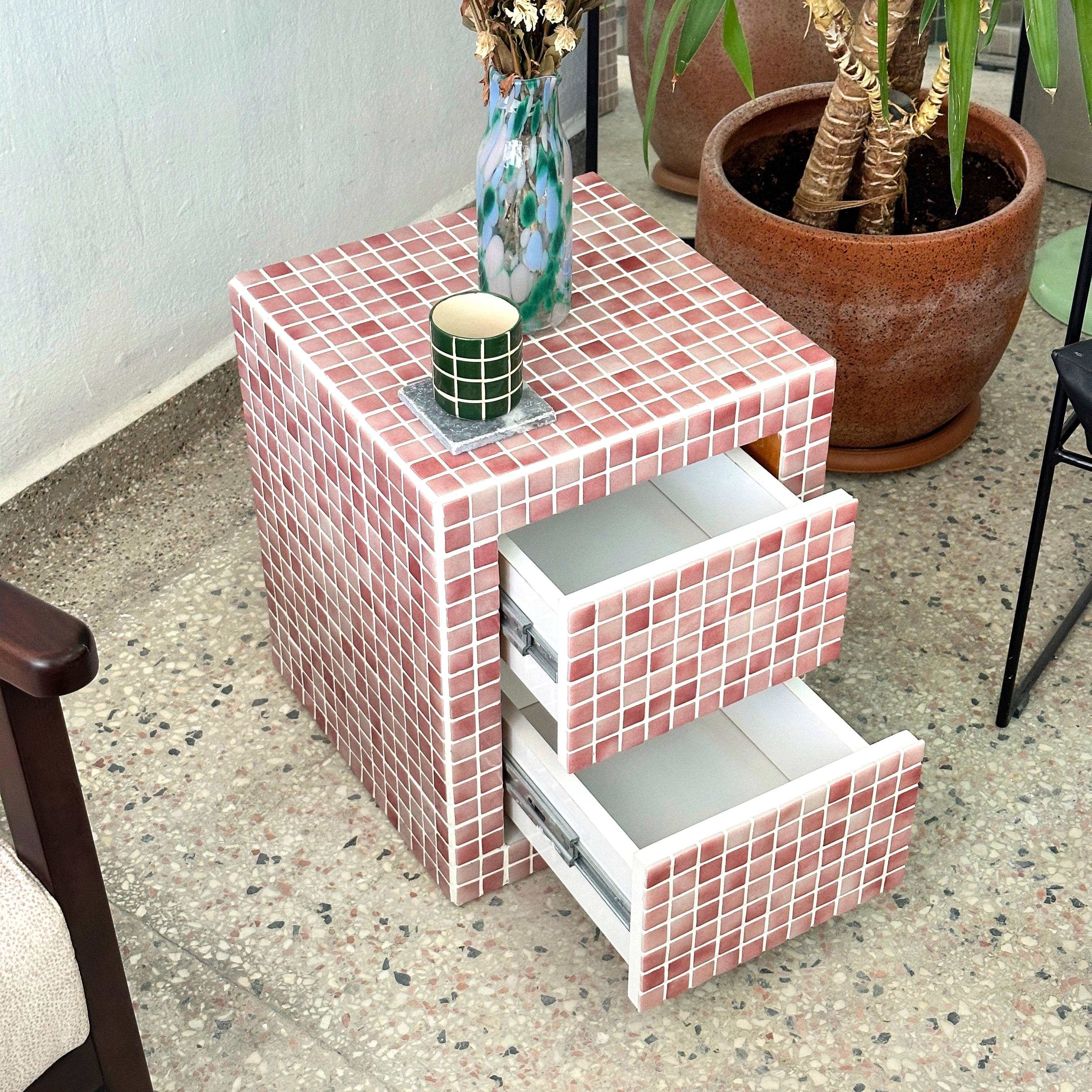 Nitestand Double Drawer Nightstand