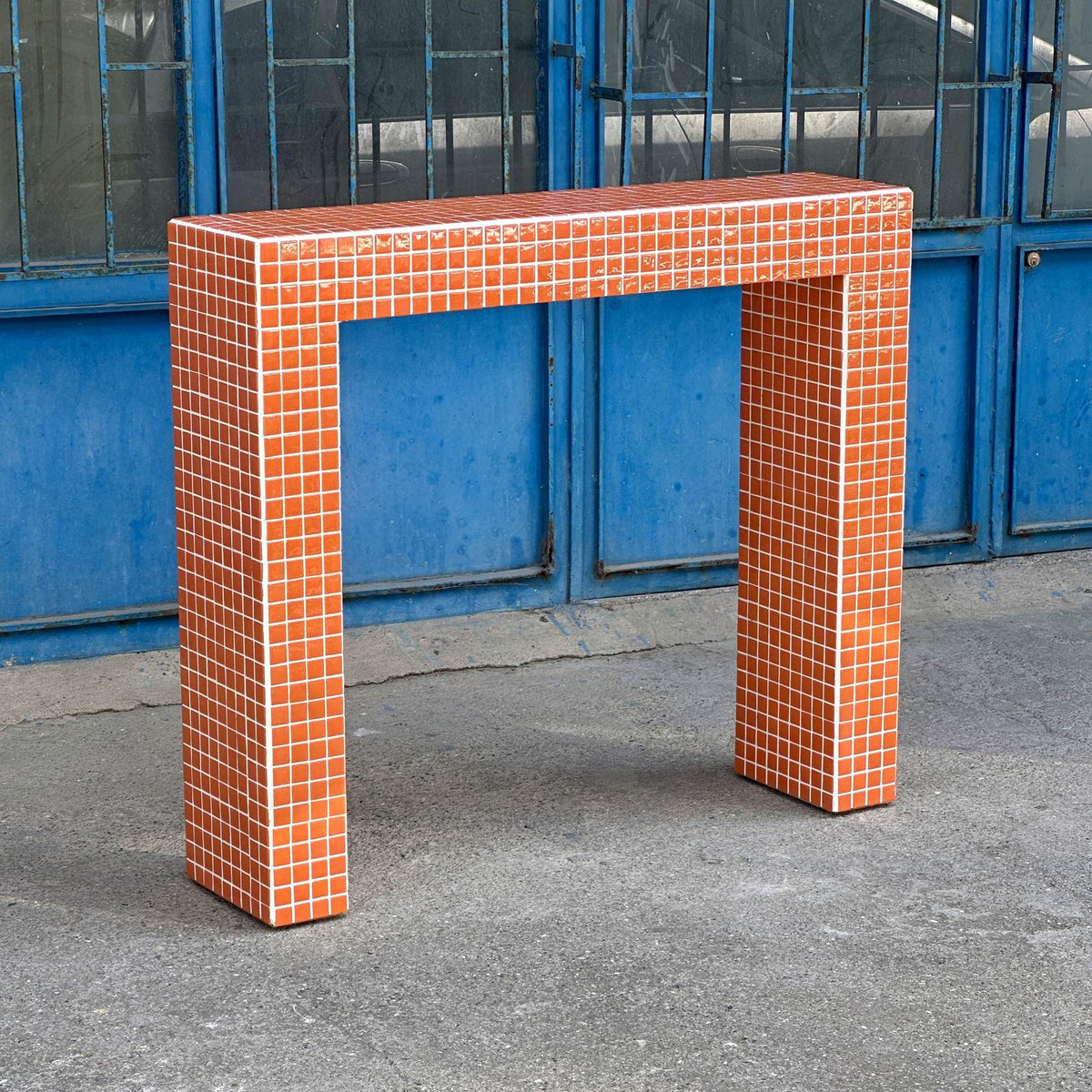 Console Dresser in Orange | Grid Design