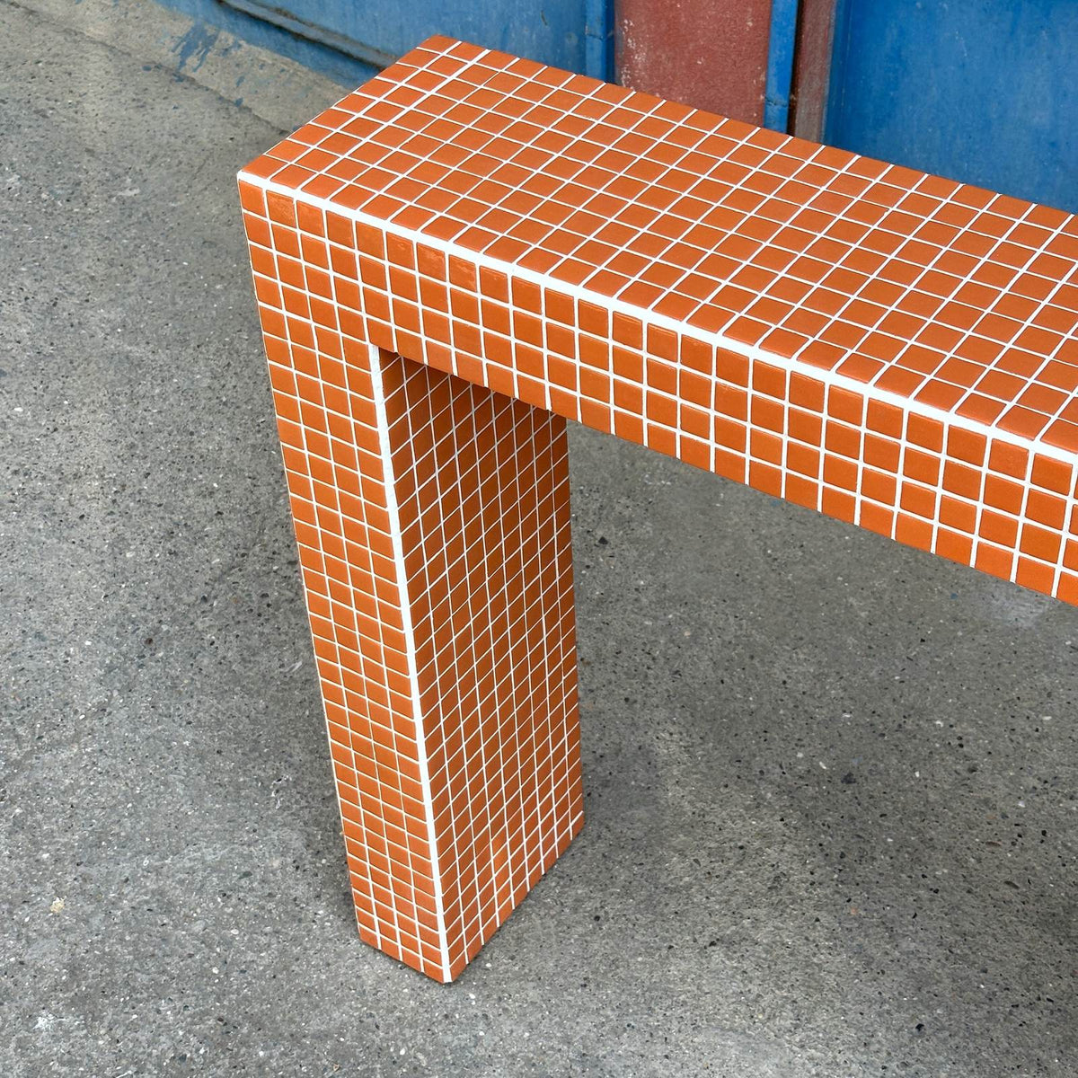 Console Dresser in Orange | Grid Design