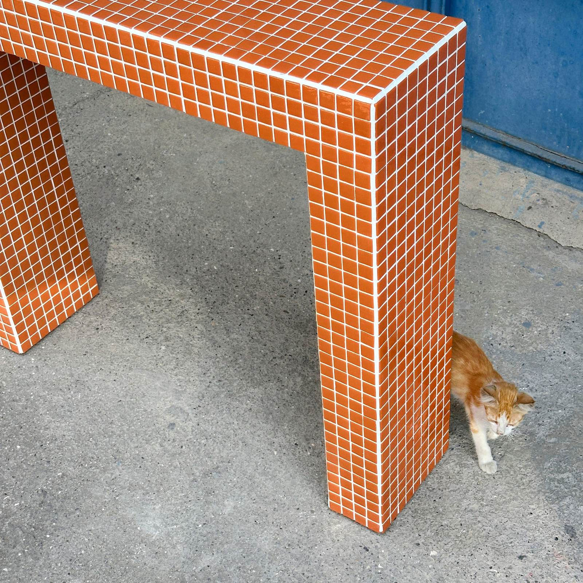 Console Dresser in Orange | Grid Design