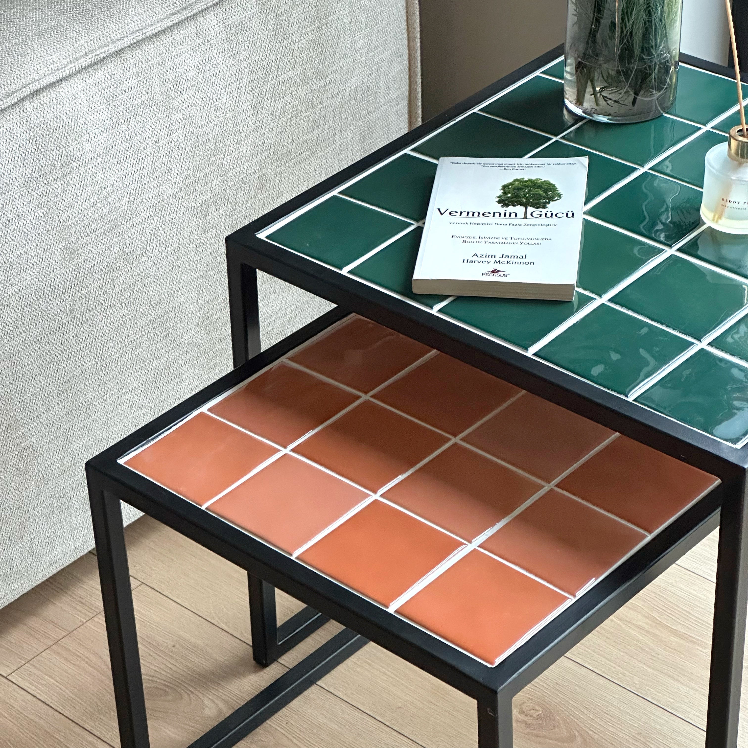 Retro-Twin Set of 2 Coffee Tables