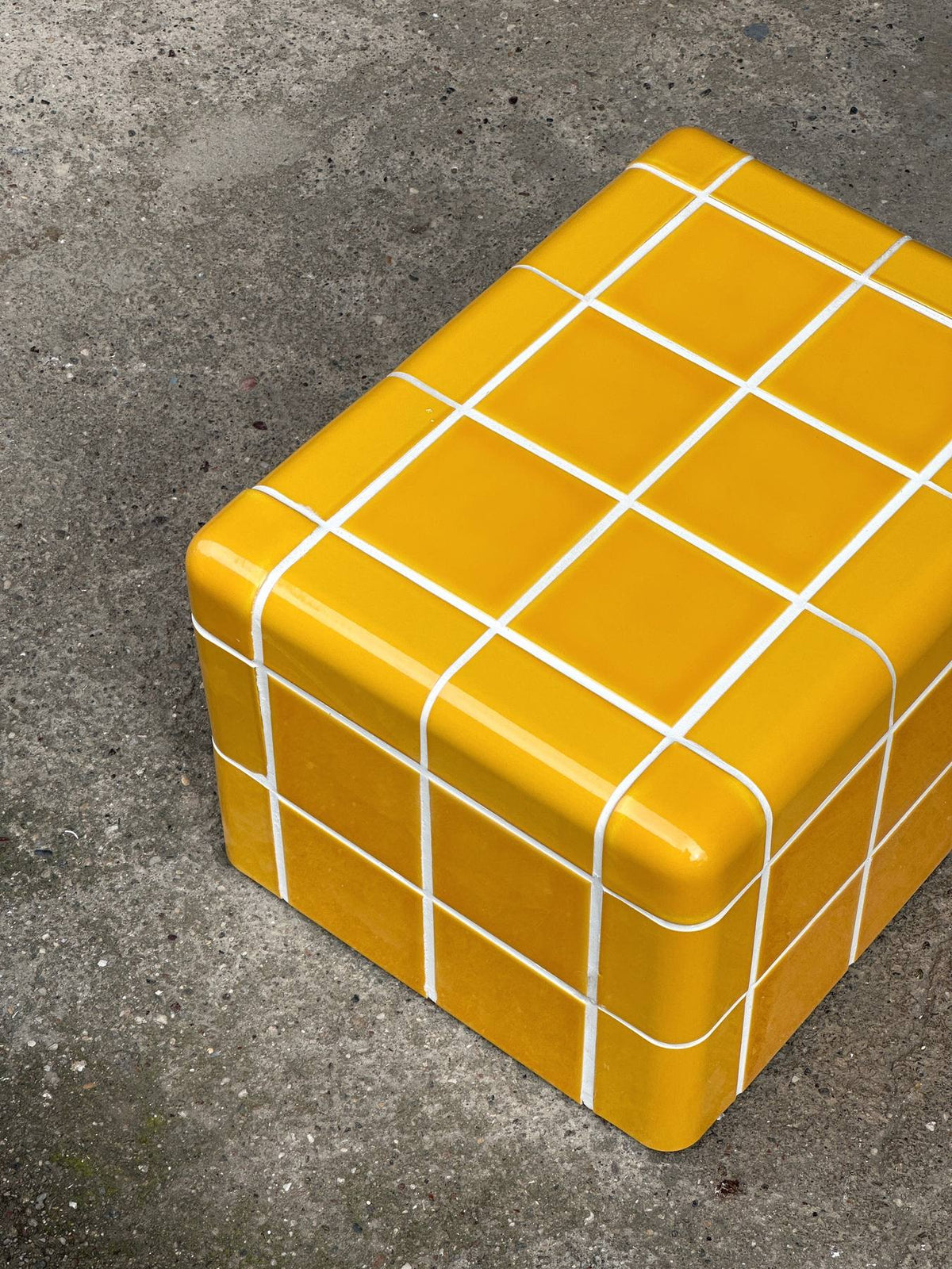 Mellow Freestanding Dresser in Amber Yellow | Grid Design