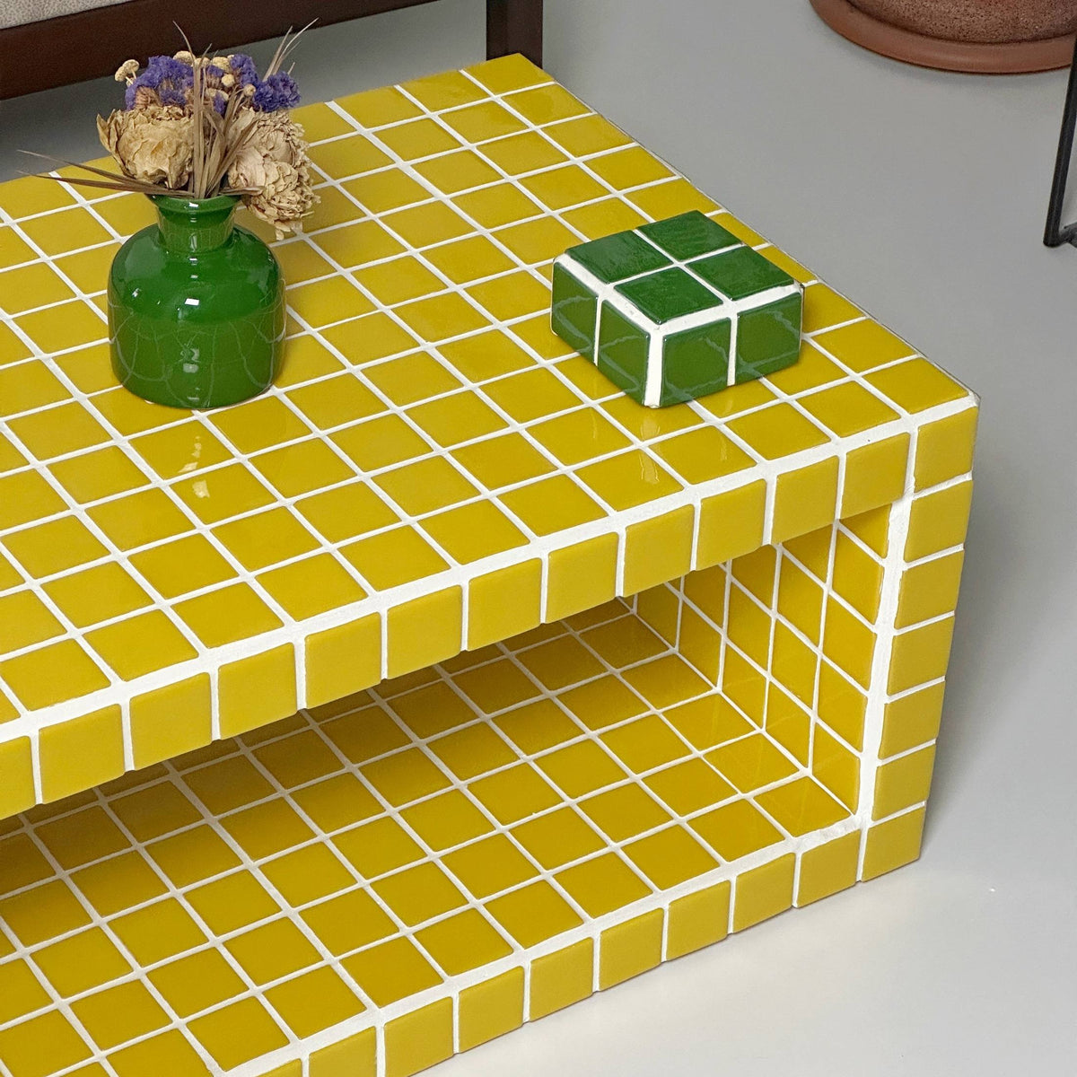 Big Shoey Coffee Table in Yellow | Grid Design