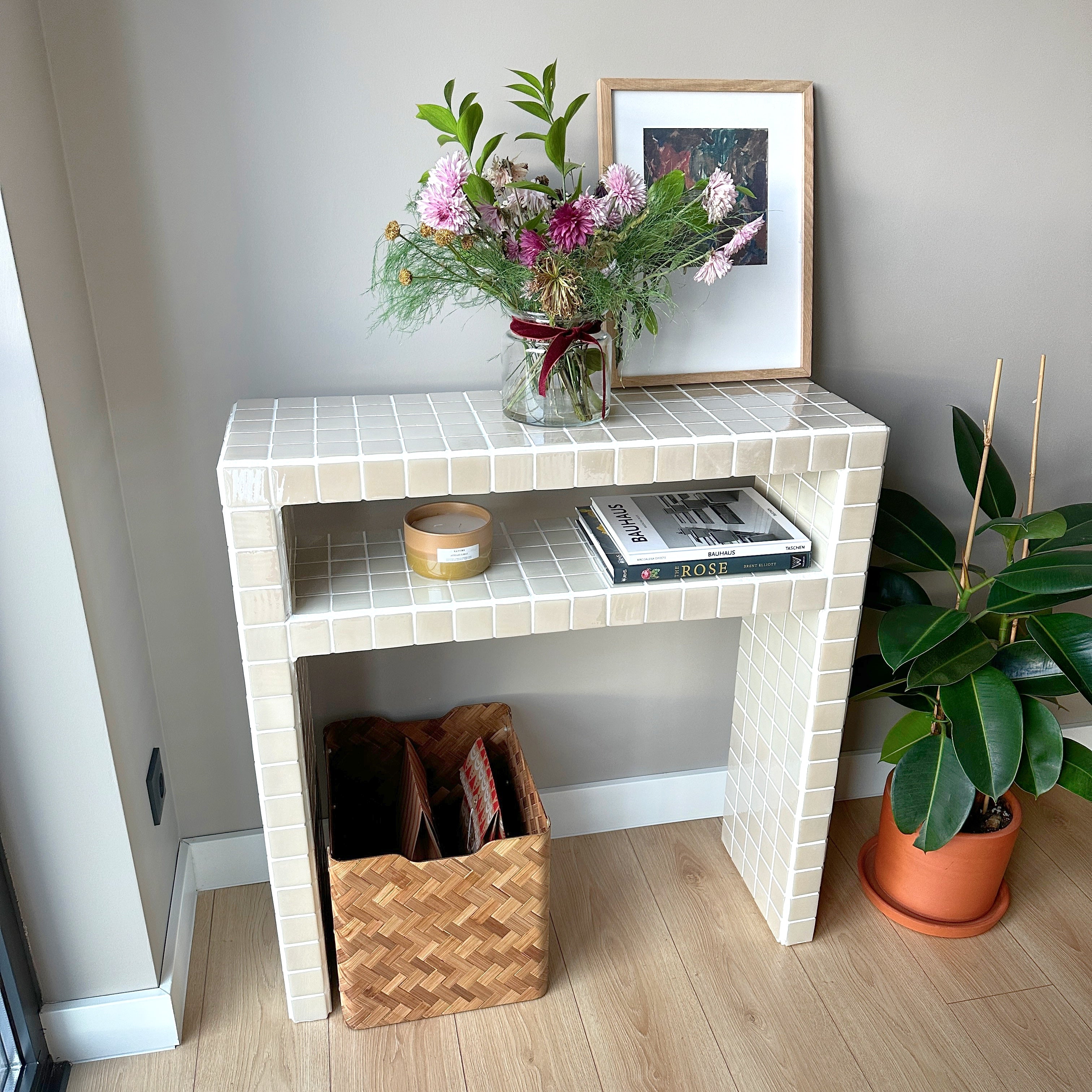 Console Dresser with Shelves