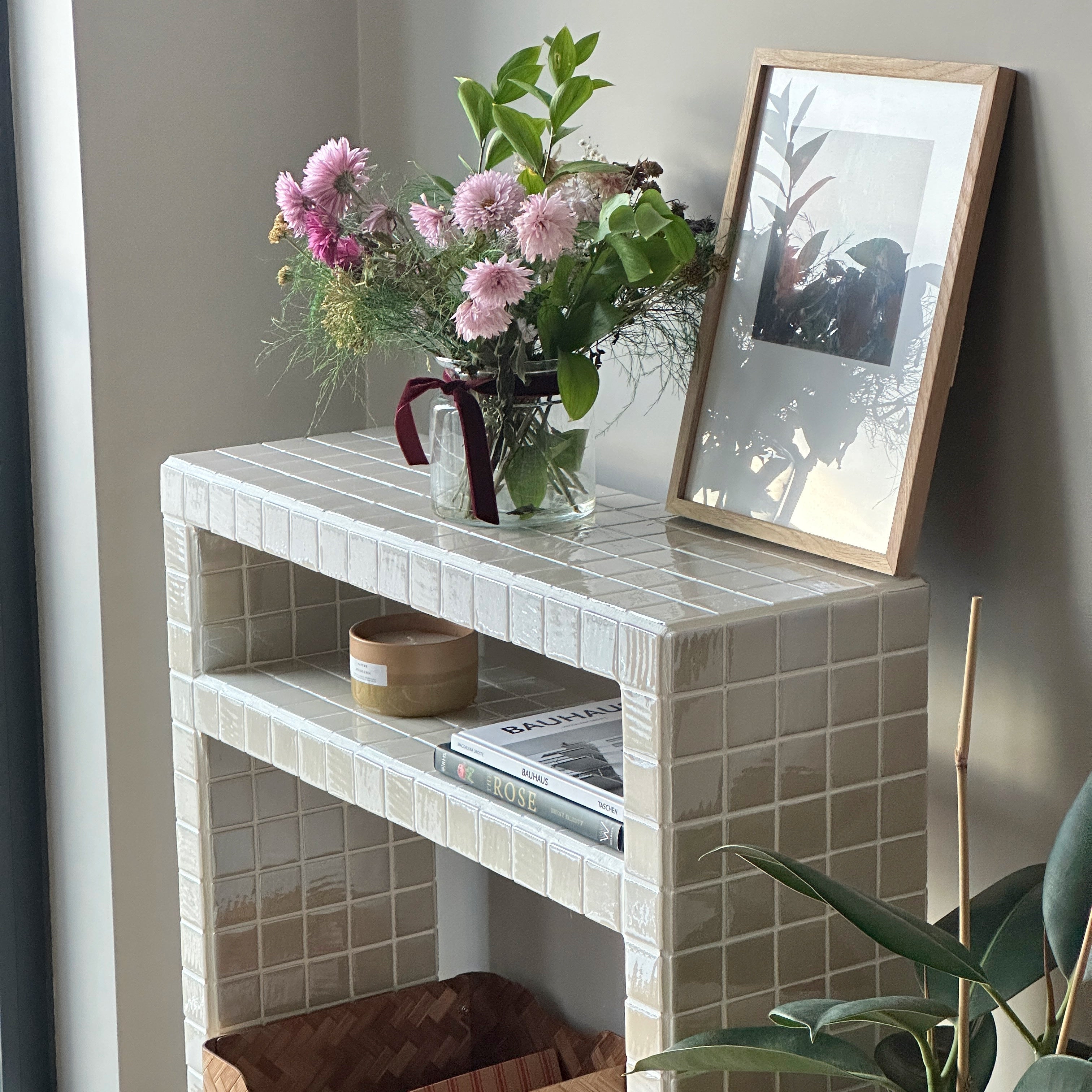 Console Dresser with Shelves
