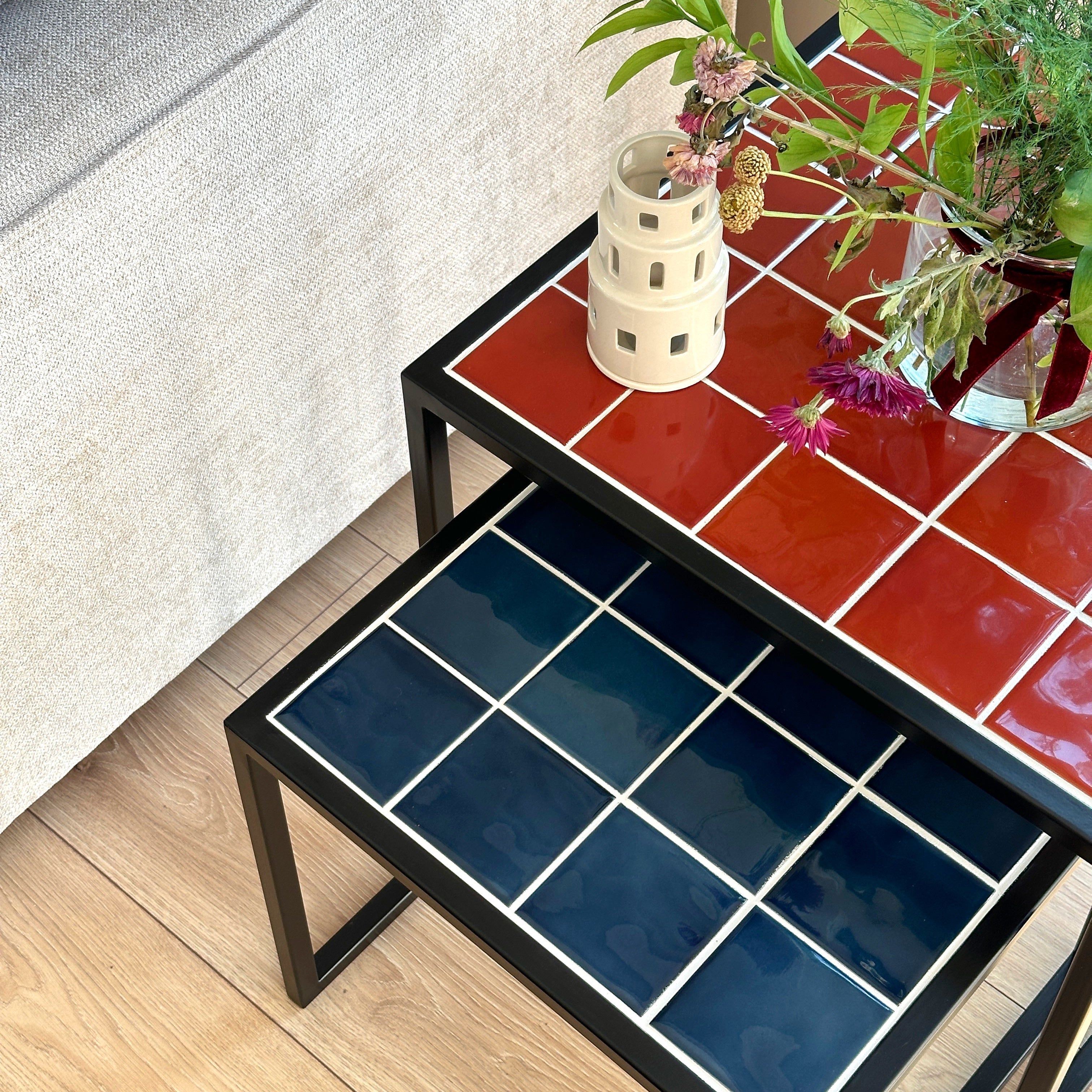 Retro-Twin Set of 2 Coffee Tables