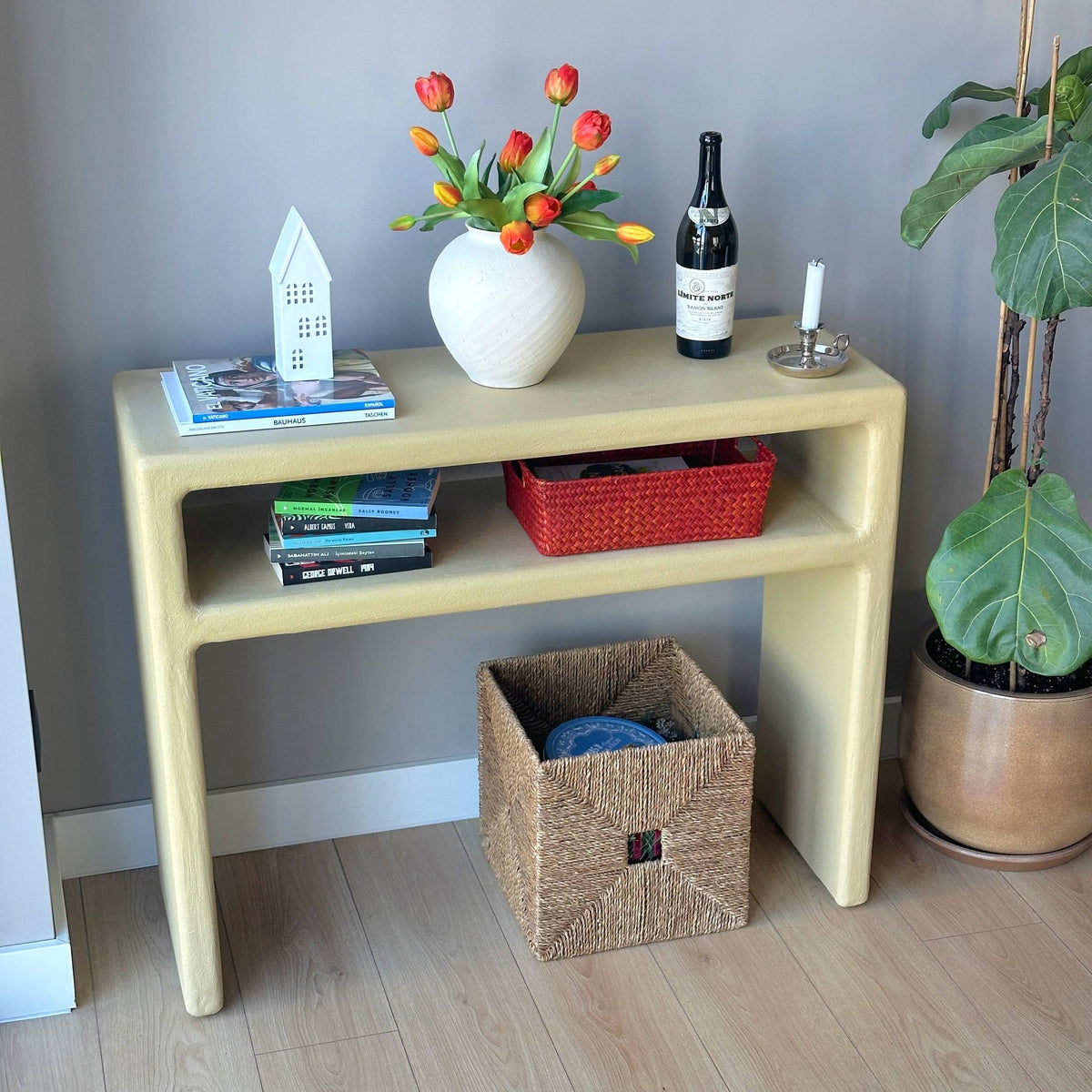 Luno Large Dresser in Yellow | Grid Design