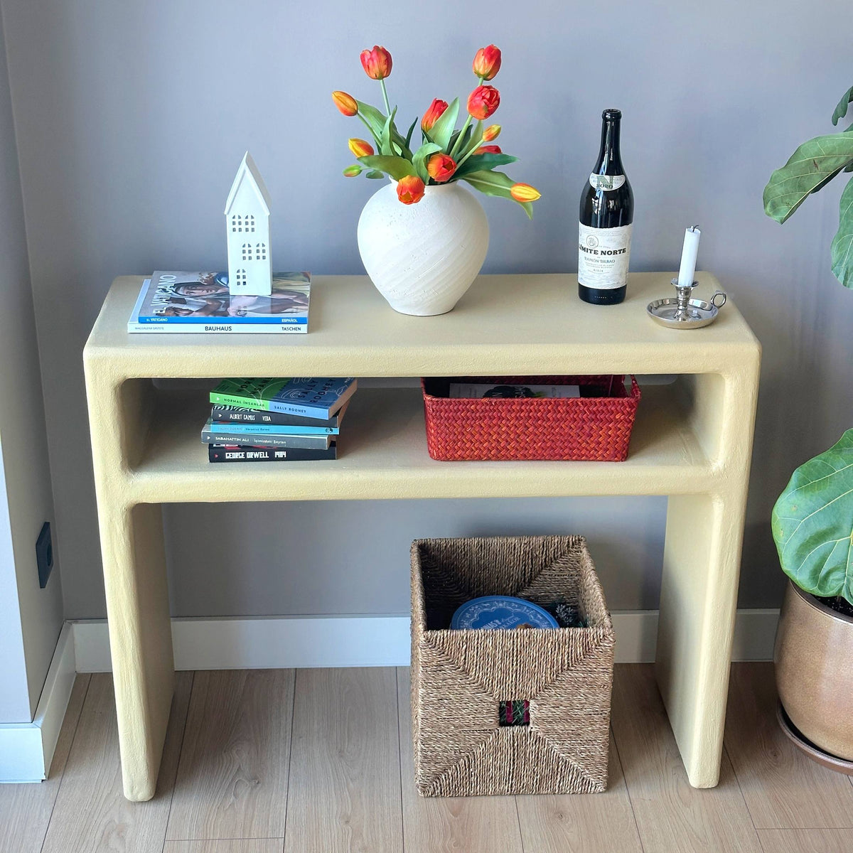 Luno Large Dresser in Yellow | Grid Design