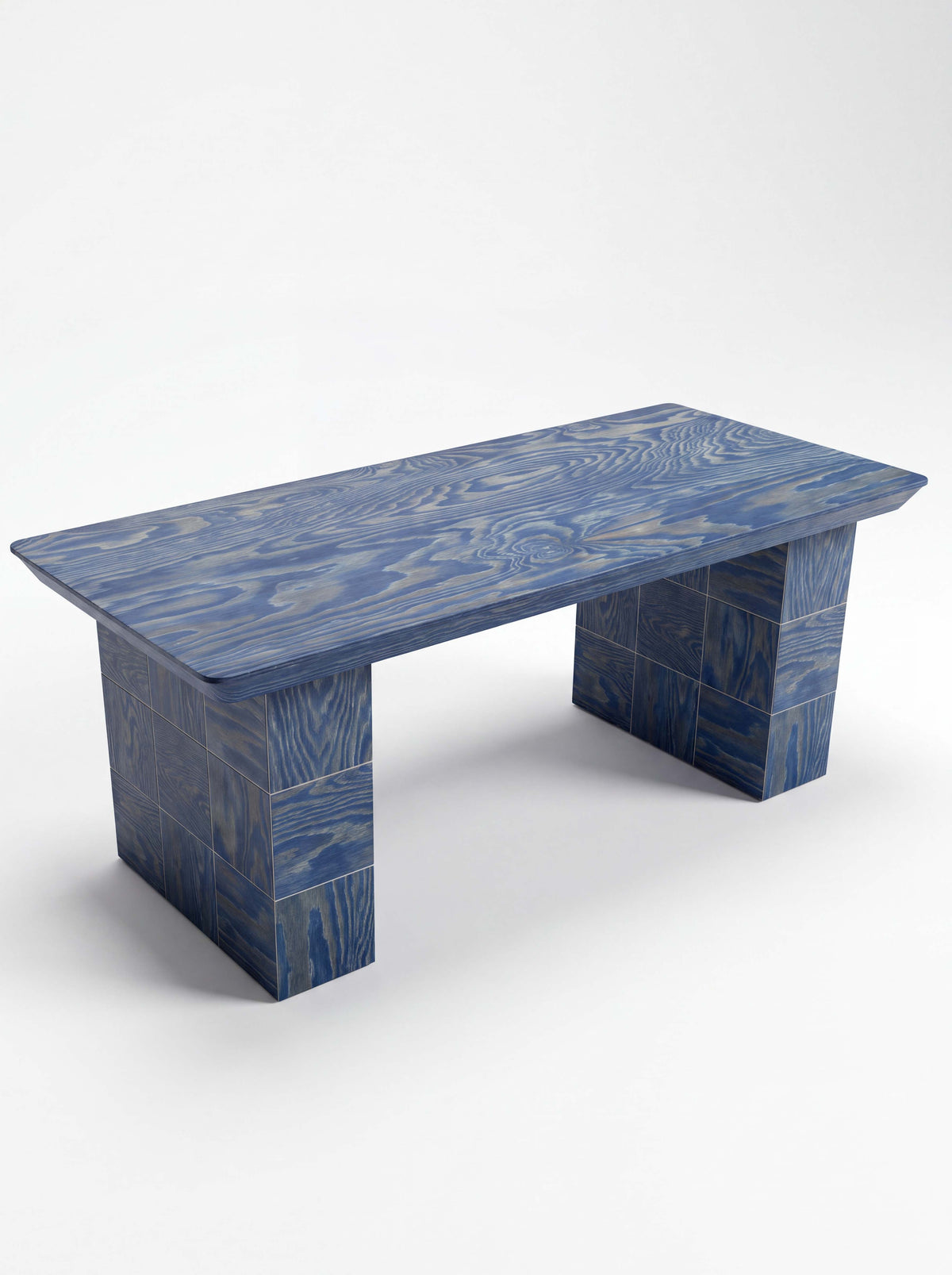 Tetra Wood Entryway Bench | Grid Design