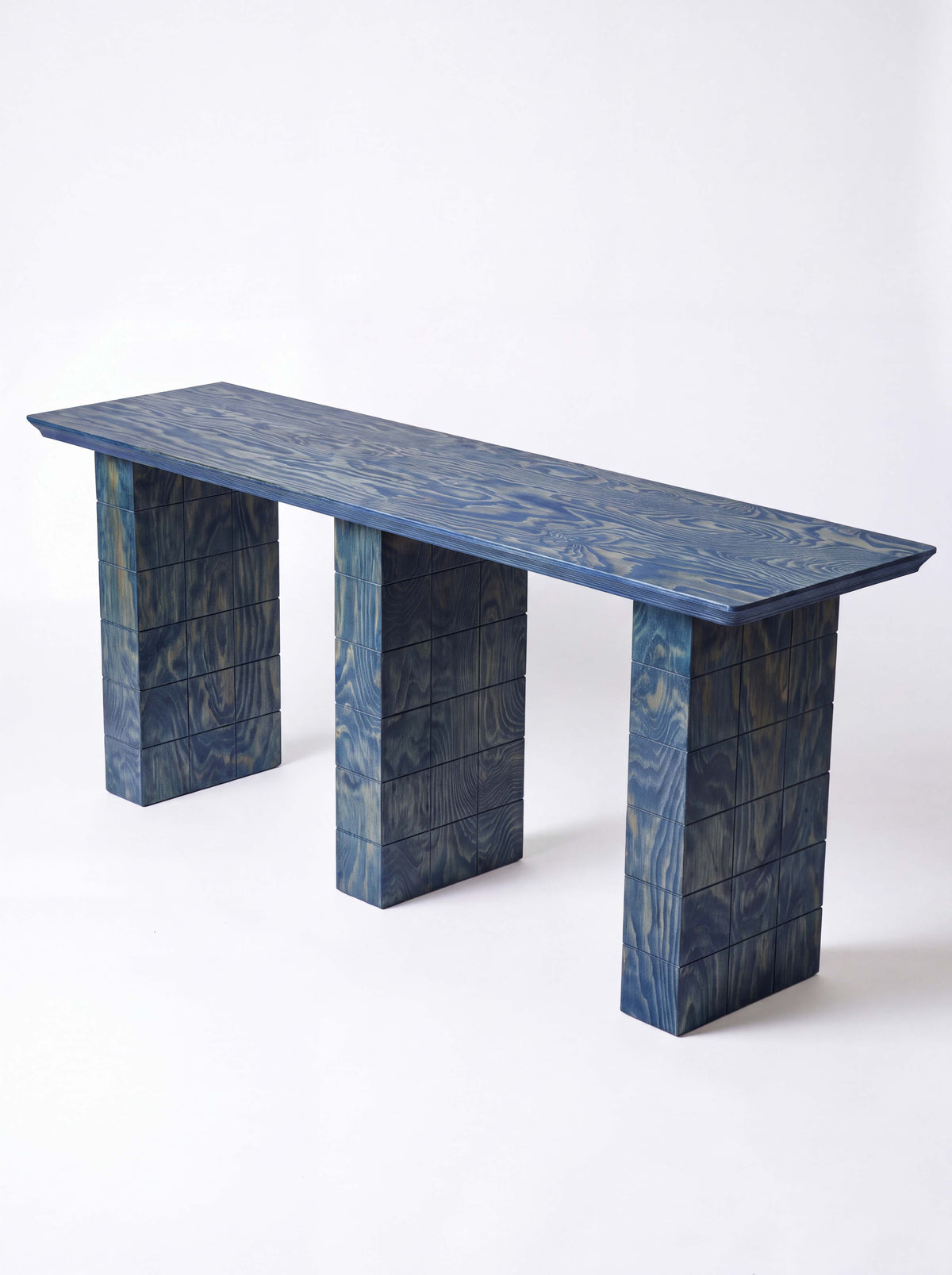 Tetra Handcrafted Wood Cafe Table | Grid Design