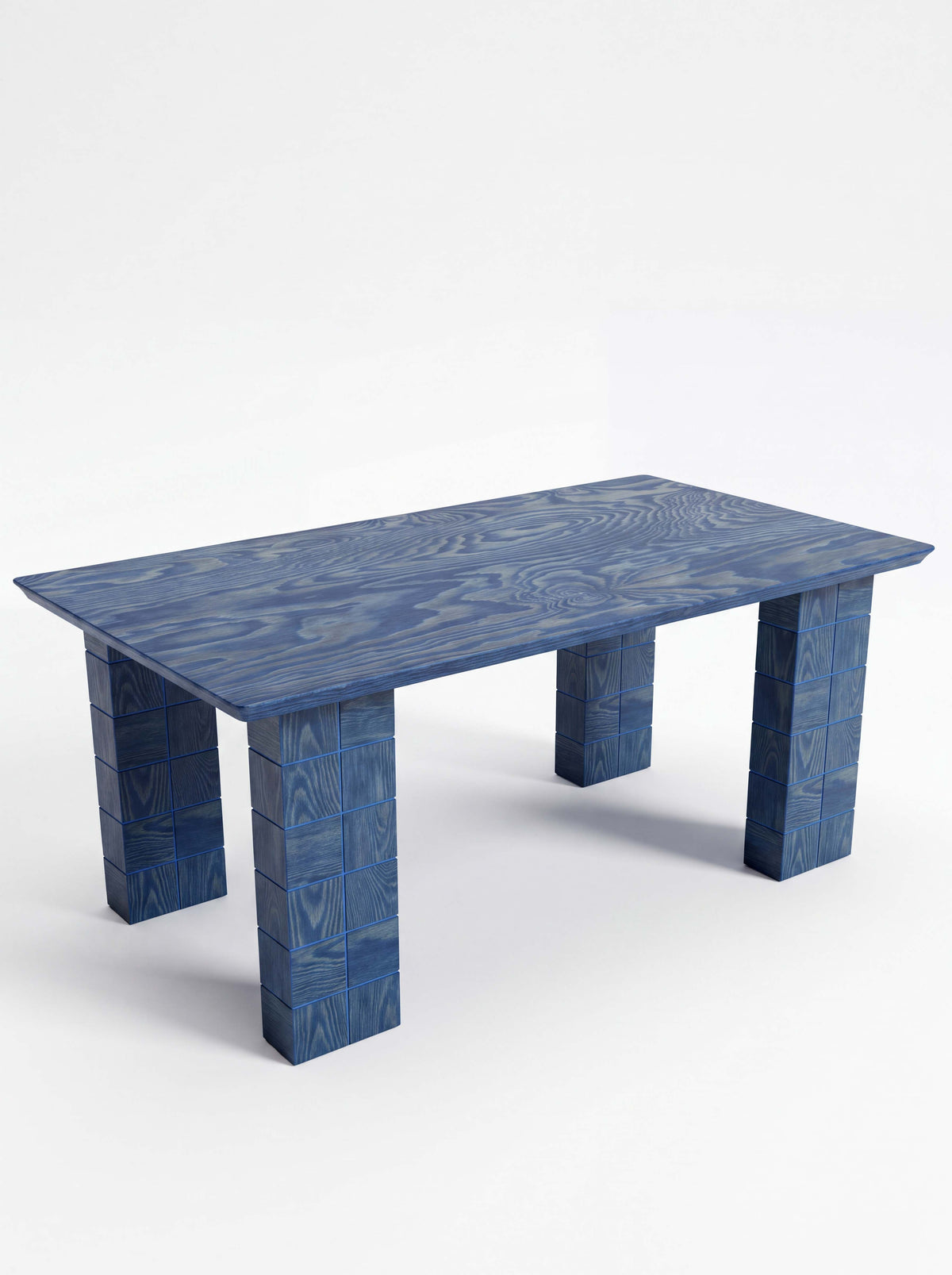 Tetra Modern Outdoor Wood Dining Table | Grid Design