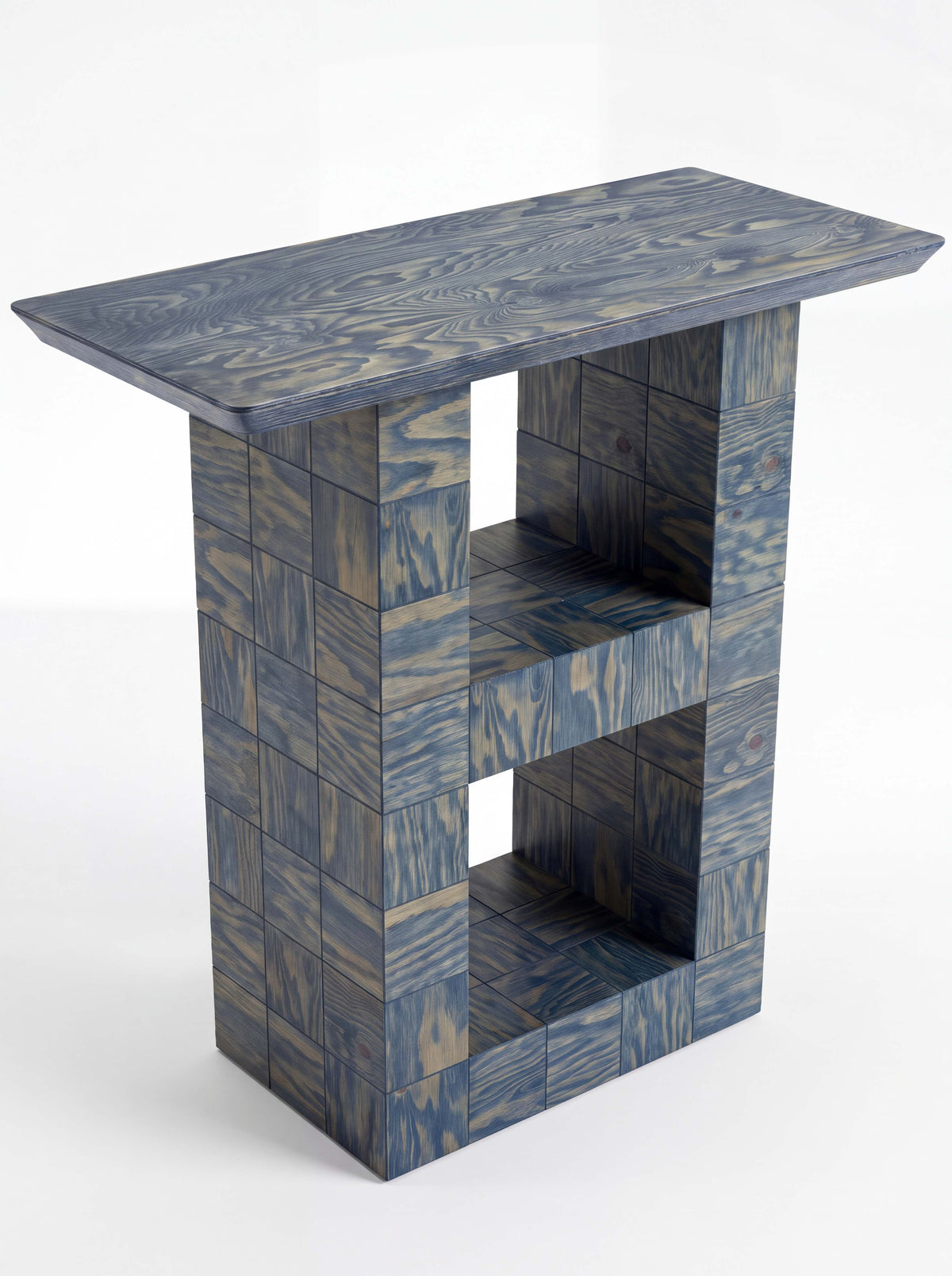 Tetra Modern Wood Console | Grid Design