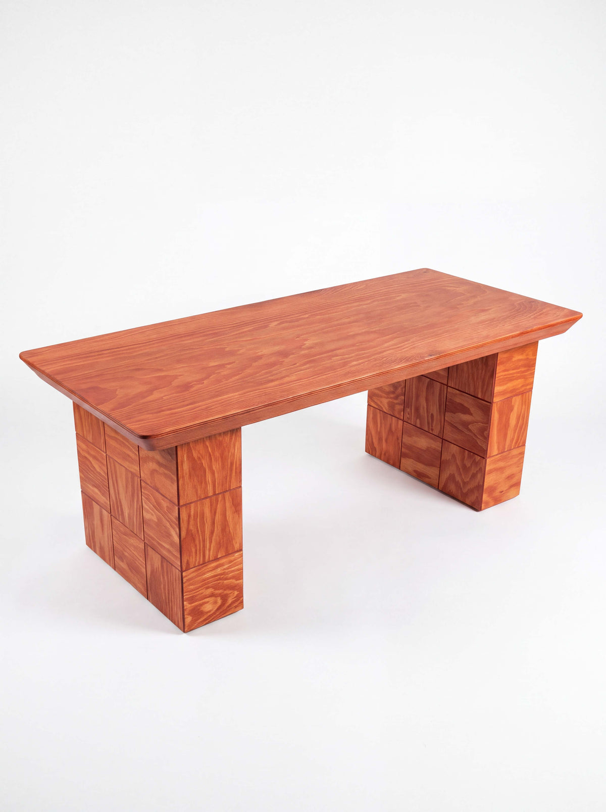 Tetra Wood Entryway Bench | Grid Design
