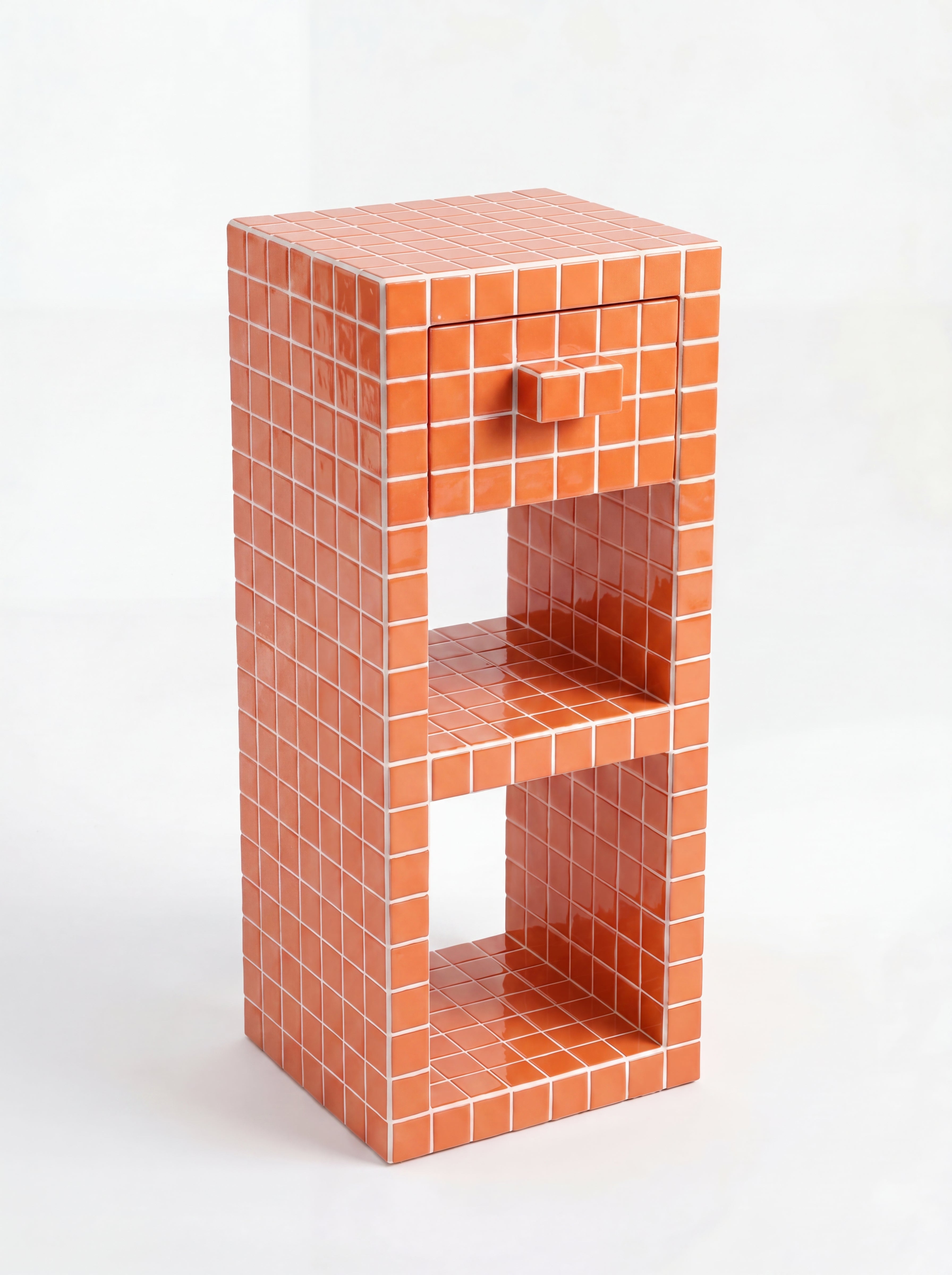 Tiled Bookshelf with Drawer, Buky