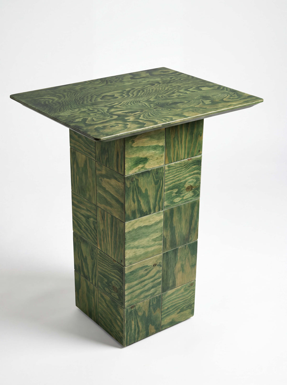 Tetra Modern End Table for Living Room | Grid Design