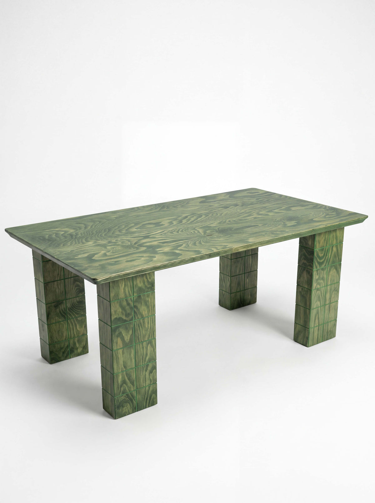 Tetra Modern Outdoor Wood Dining Table | Grid Design