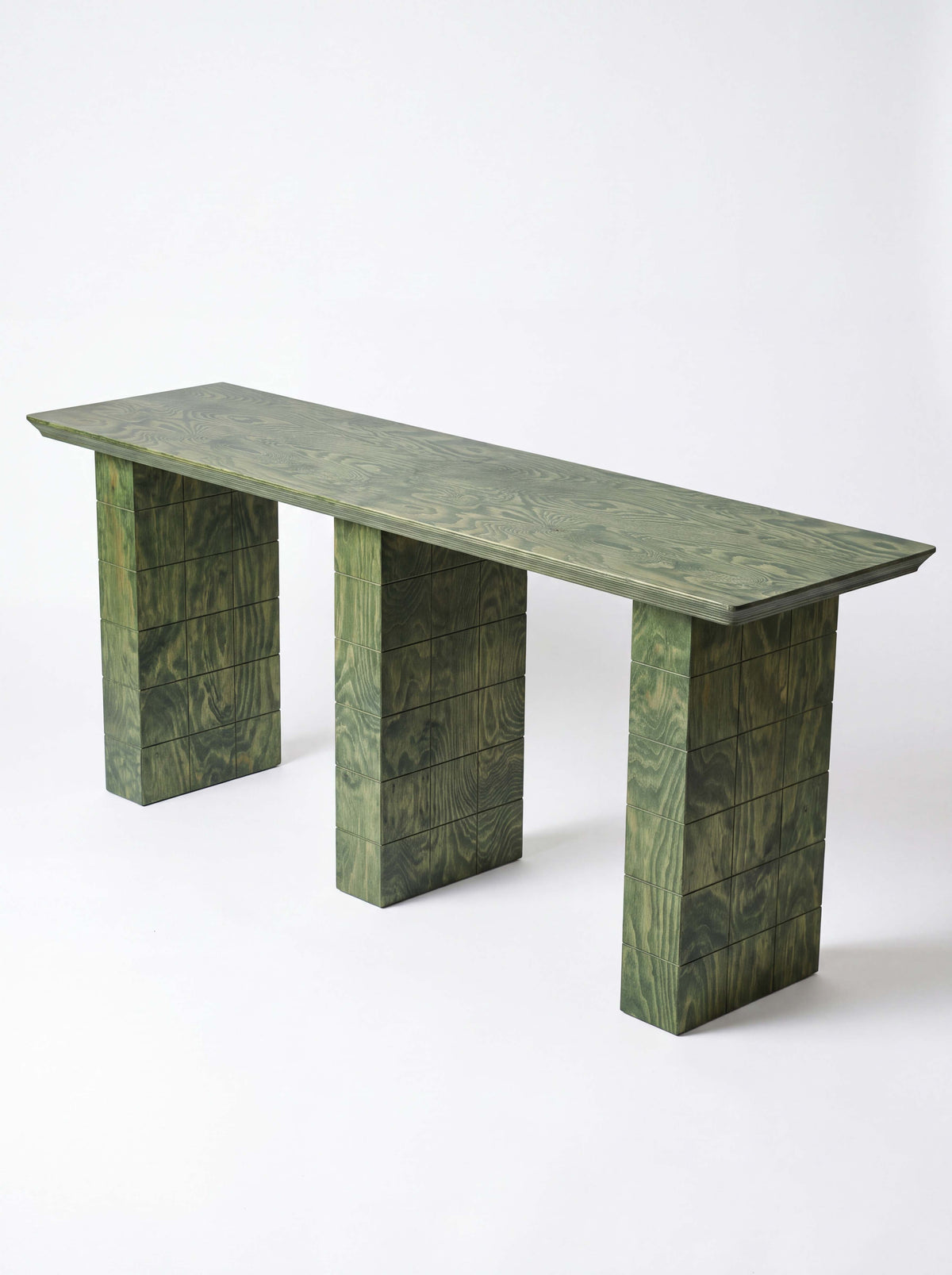 Tetra Handcrafted Wood Cafe Table | Grid Design