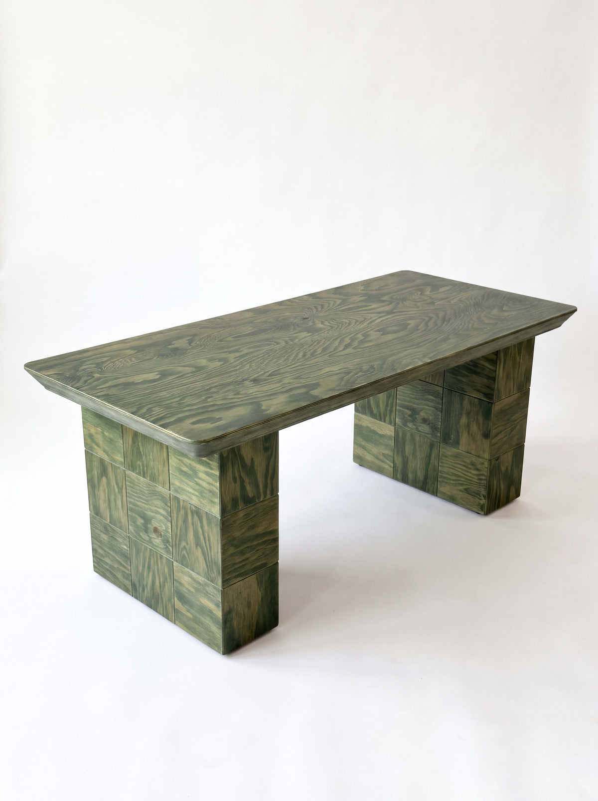 Tetra Wood Entryway Bench | Grid Design