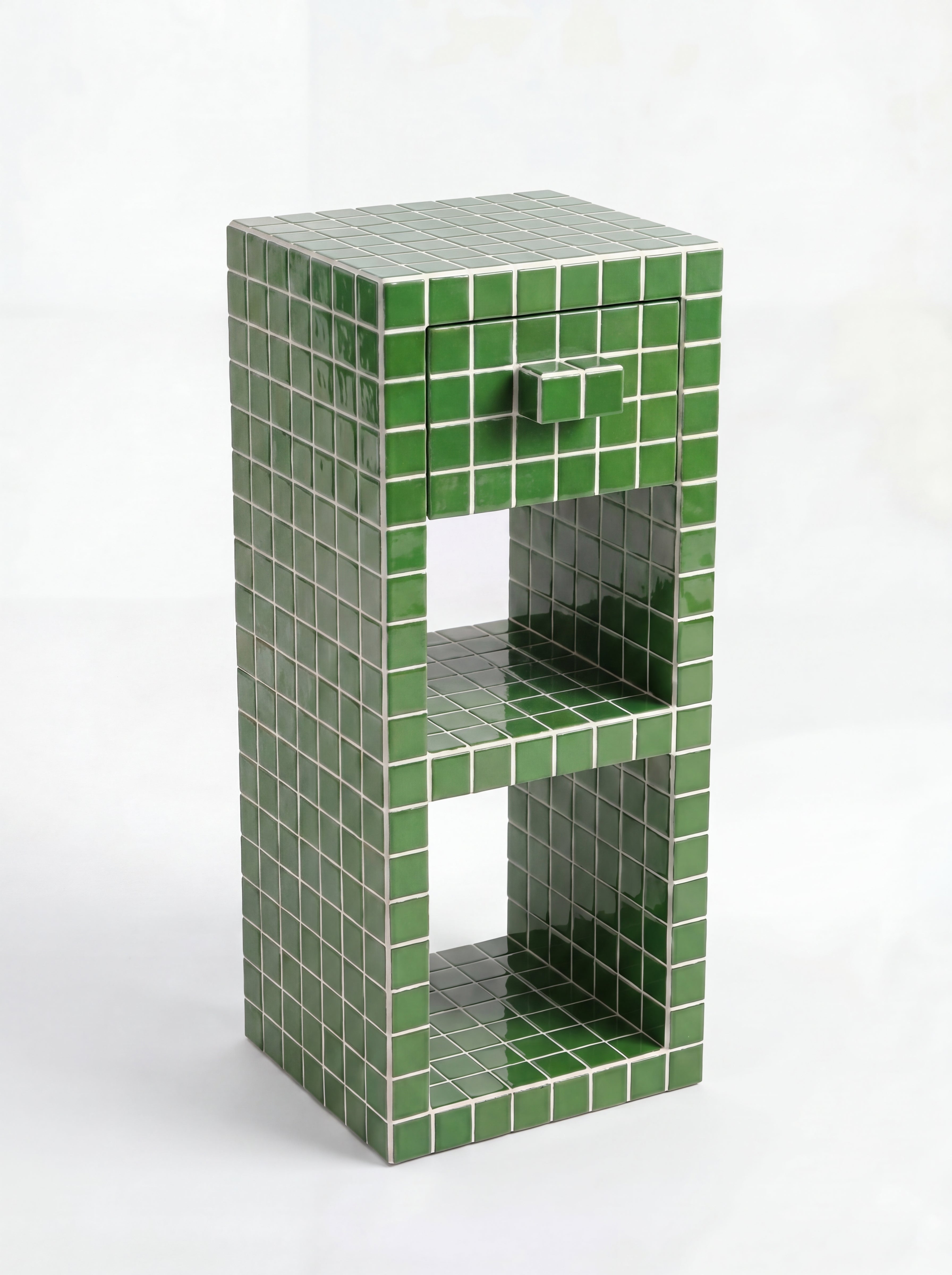 Tiled Bookshelf with Drawer, Buky