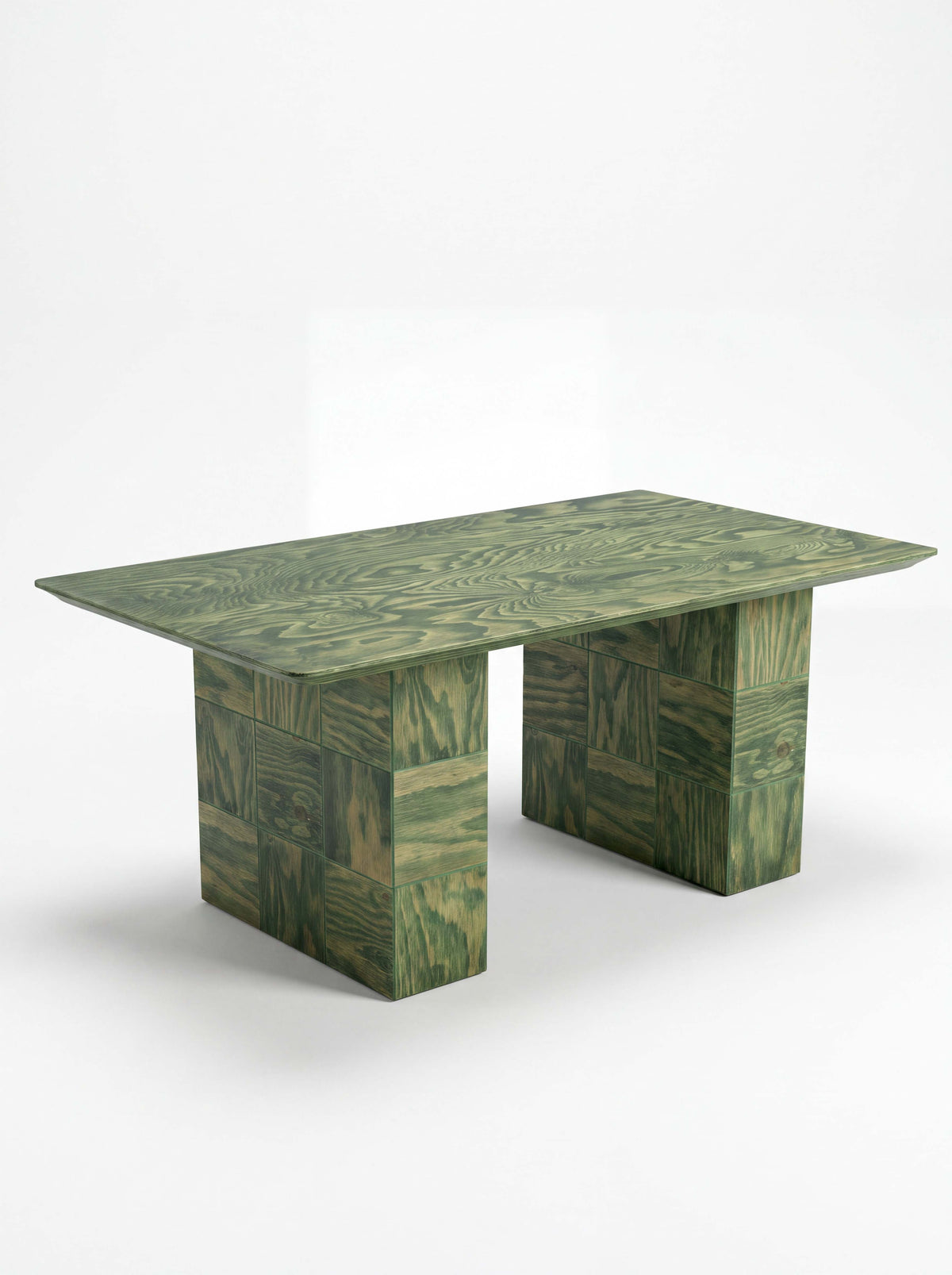 Tetra Wooden Coffee Table for Living Room | Grid Design