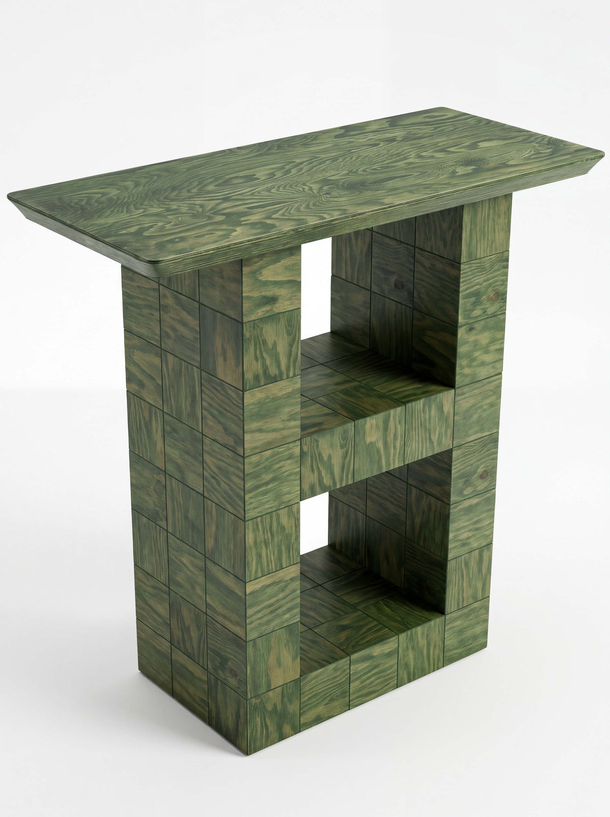 Tetra Modern Wood Console | Grid Design